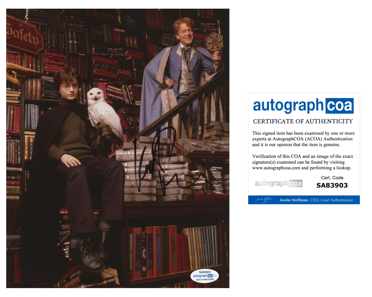 Kenneth Branagh — Kenneth Branagh Signed HARRY POTTER Gilderoy Lockhart 8x10 Photo PROOF ACOA G