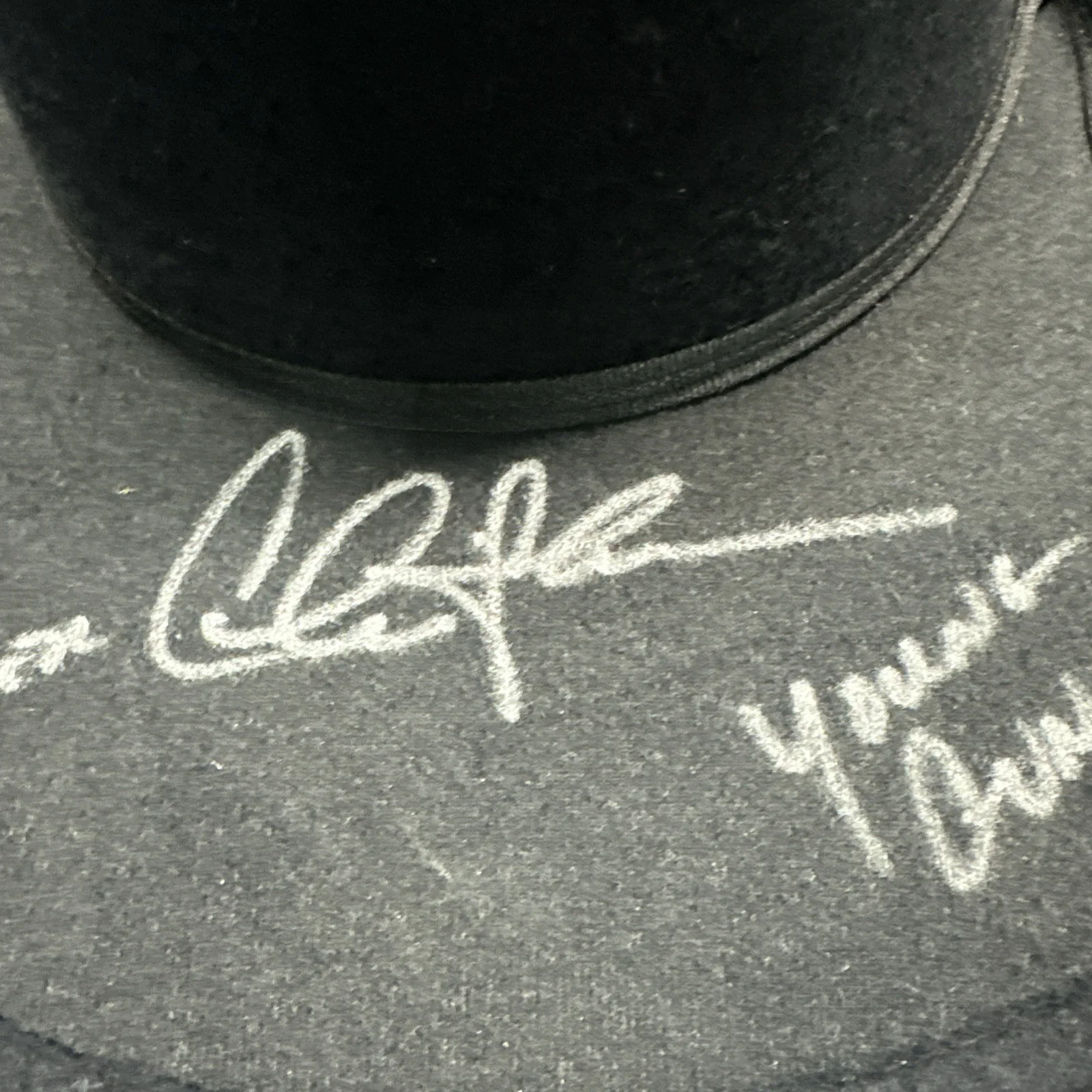 Charlie Sheen Autographed Young Guns Inscribed Cowboy Hat Steiner CX, image 2