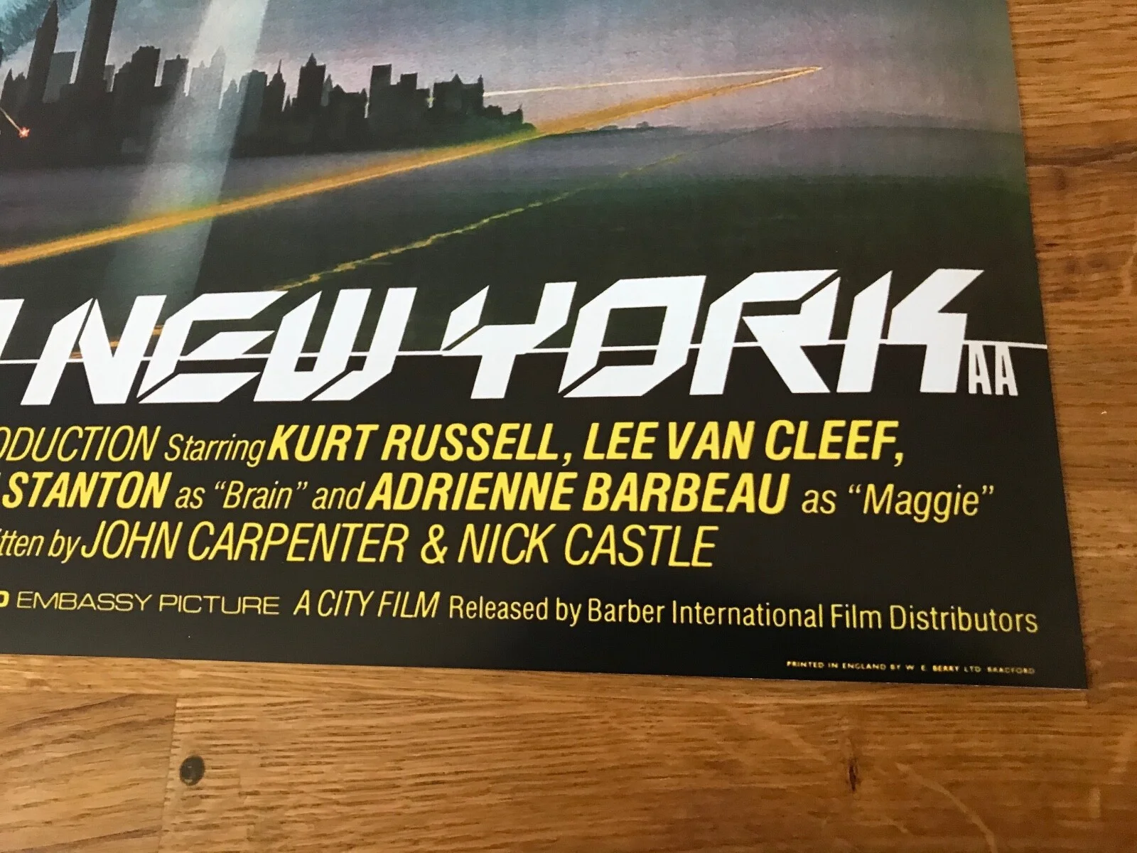 Movie Poster Escape From New York 420mm x 594mm A2 size, изображение 3