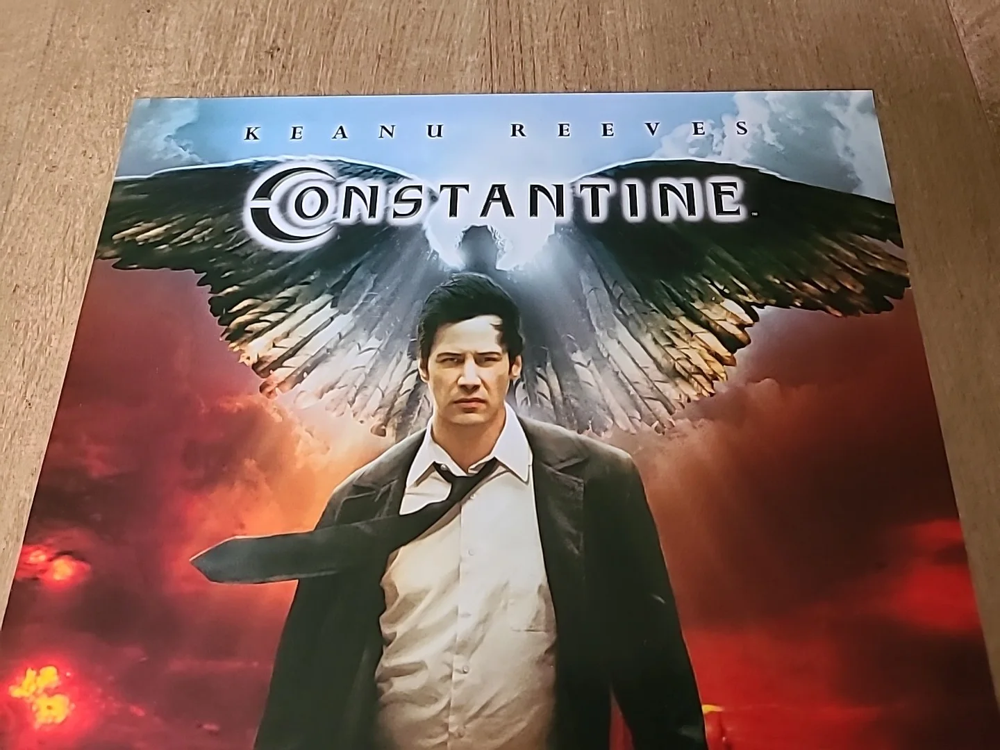 CONSTANTINE Keanu Reeves ORIGINAL vintage 2005 MOVIE POSTER 20 years old mint, изображение 2
