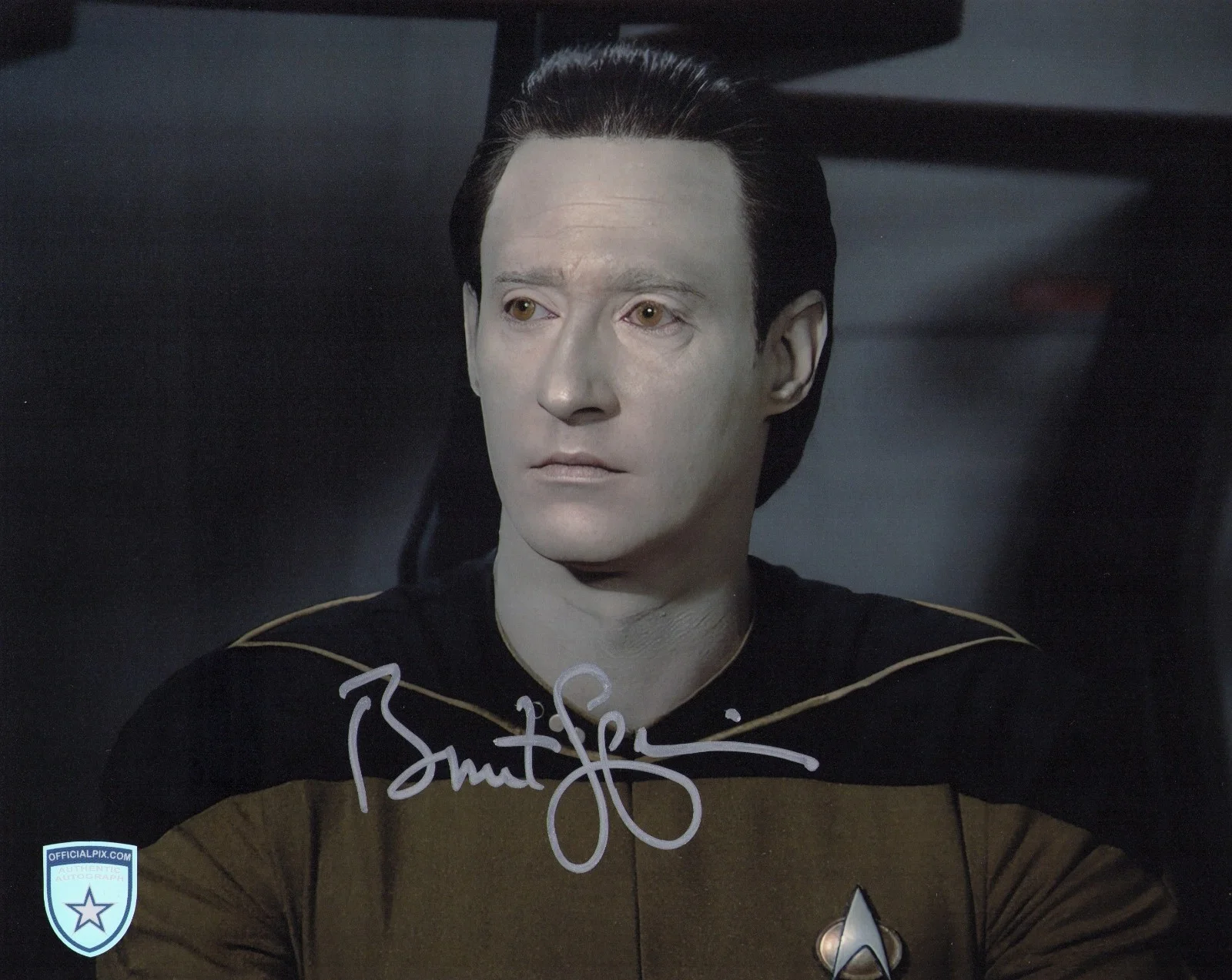 Brent Spiner — Signed Brent Spiner Star Trek Data Autograph 8x10 w/ Official Pix COA