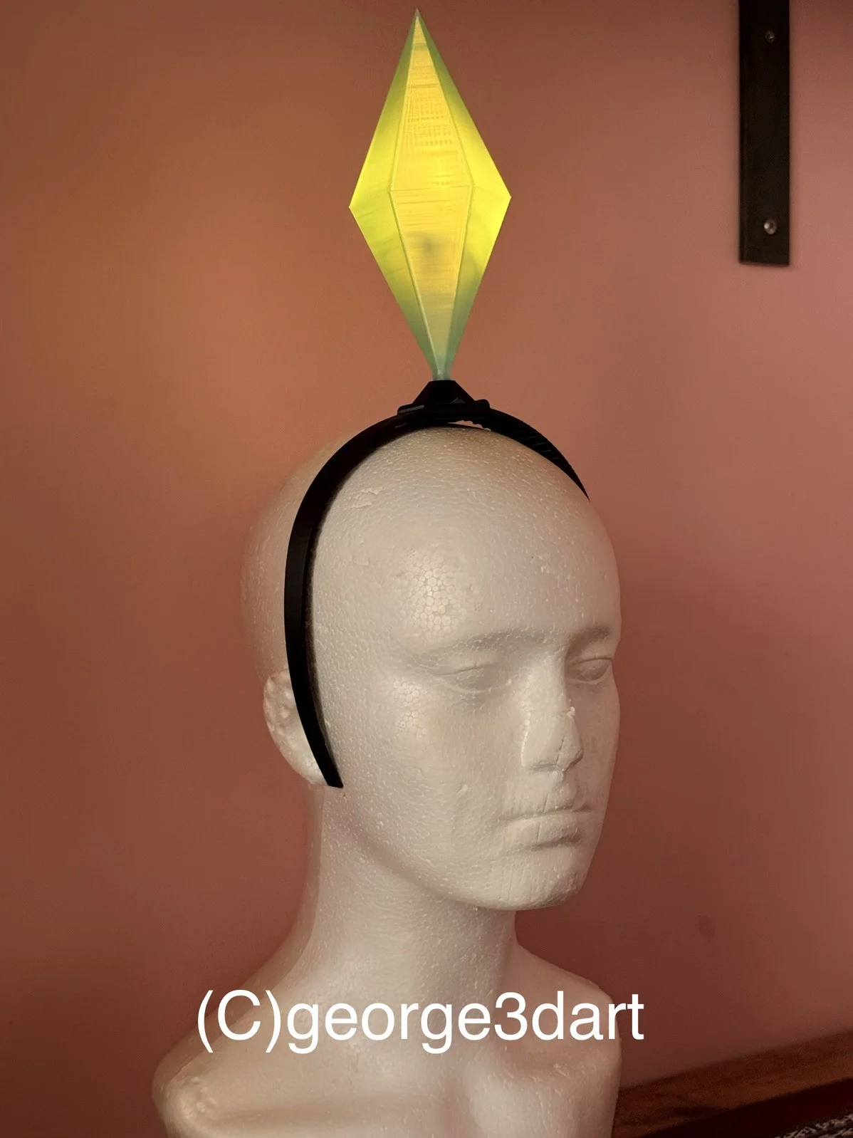 Sims Plumbob 3D Printed Cosplay, image 3