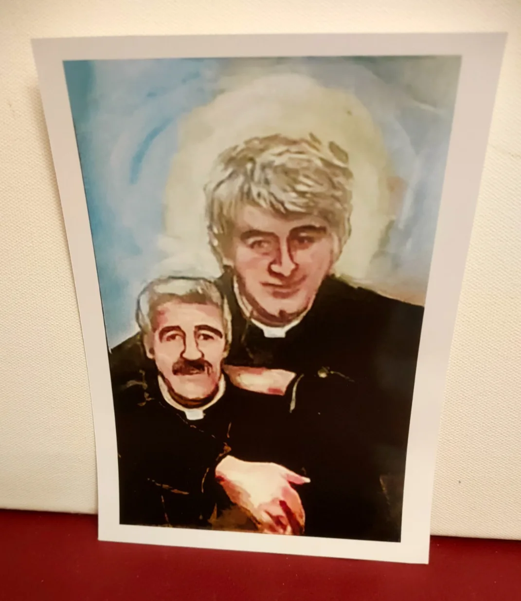 PROP - FATHER TED - Father Ted & Father Stone - Painting Reproduction Photo A5, изображение 4