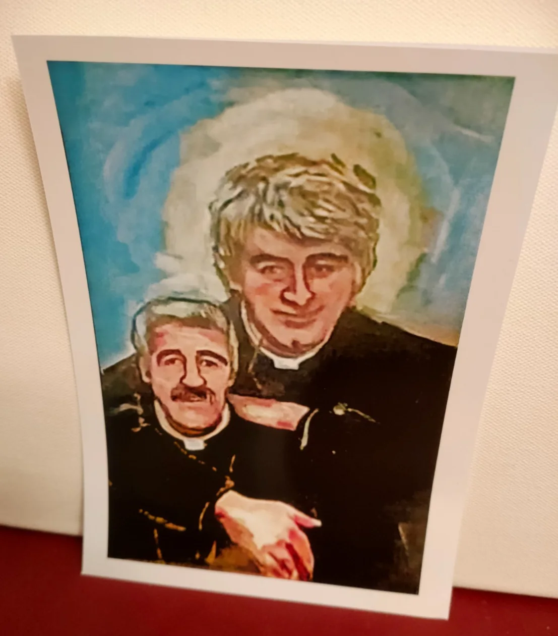 PROP - FATHER TED - Father Ted & Father Stone - Painting Reproduction Photo A5, изображение 5
