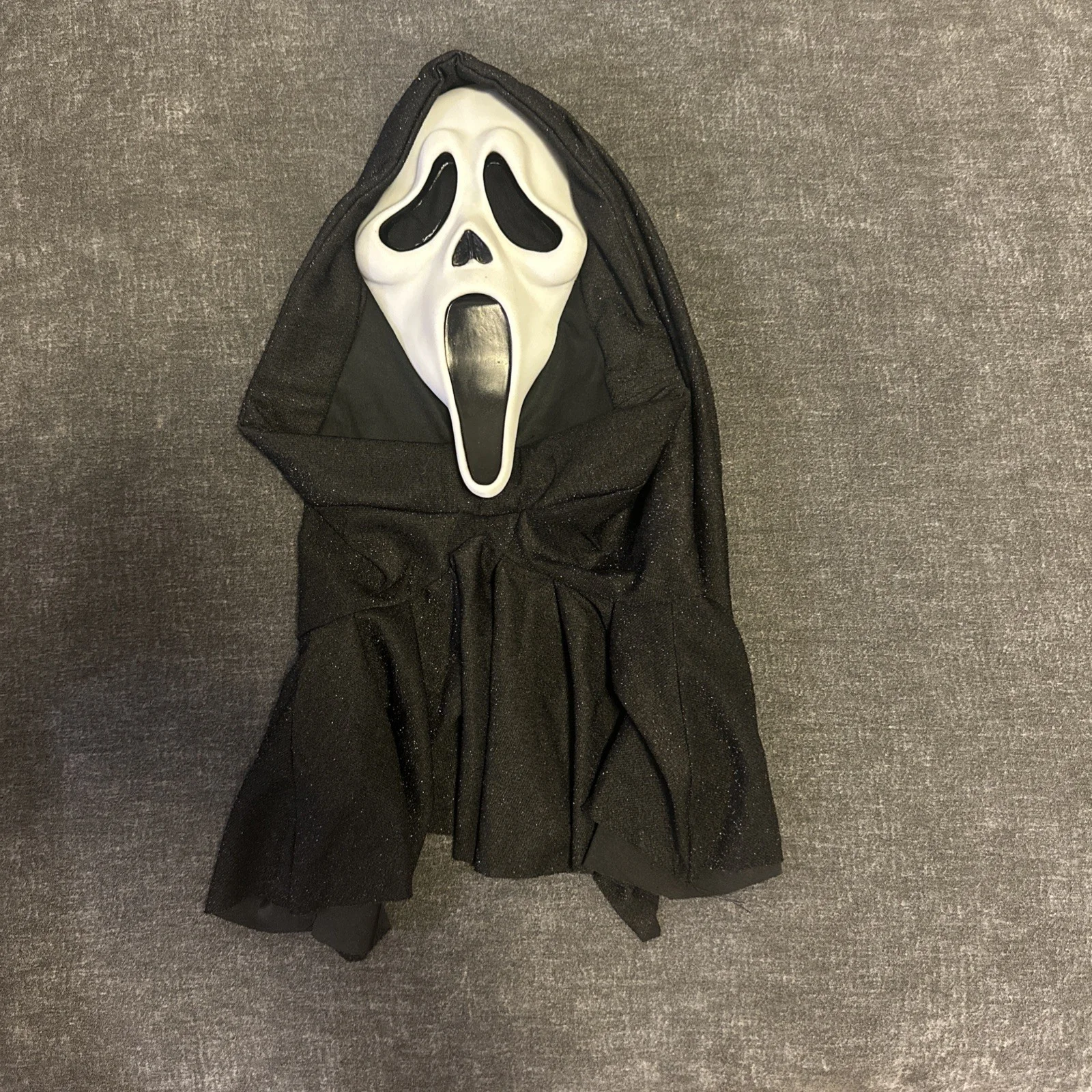 Jamie Kennedy — Fun World Scream Ghost Face Mask Sparkle Glitter Hood W/ Vanilla Scent New 338, image 2