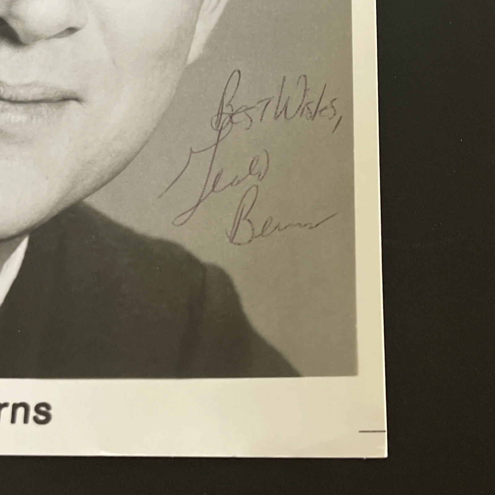 GERALD BERNS Actor: Hand Signed Celebrity Photo 8 x 10” / KSK, image 2