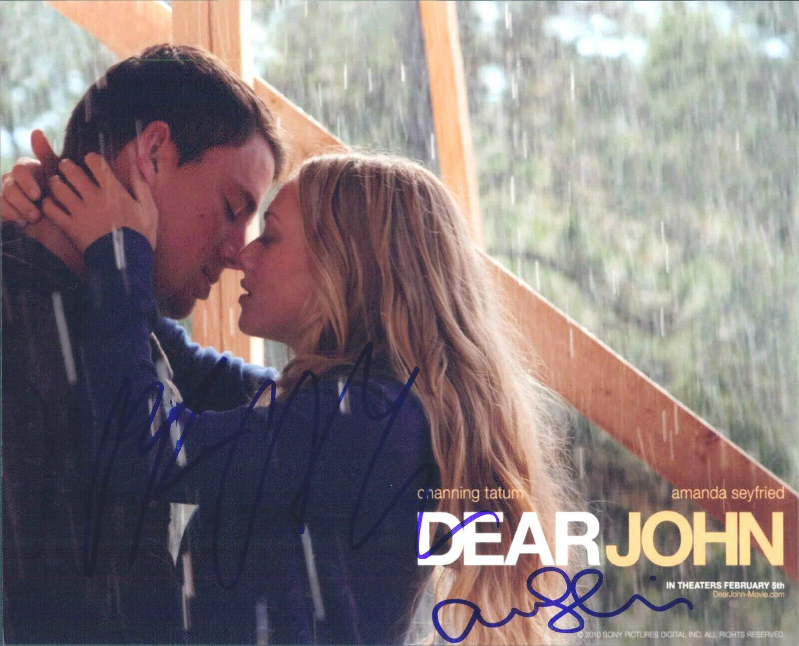 Amanda Seyfried, Channing Tatum — Amanda Seyfried & Channing Tatum Signed 'Dear John' 8x10 Photo PROOF ACOA B, image 2