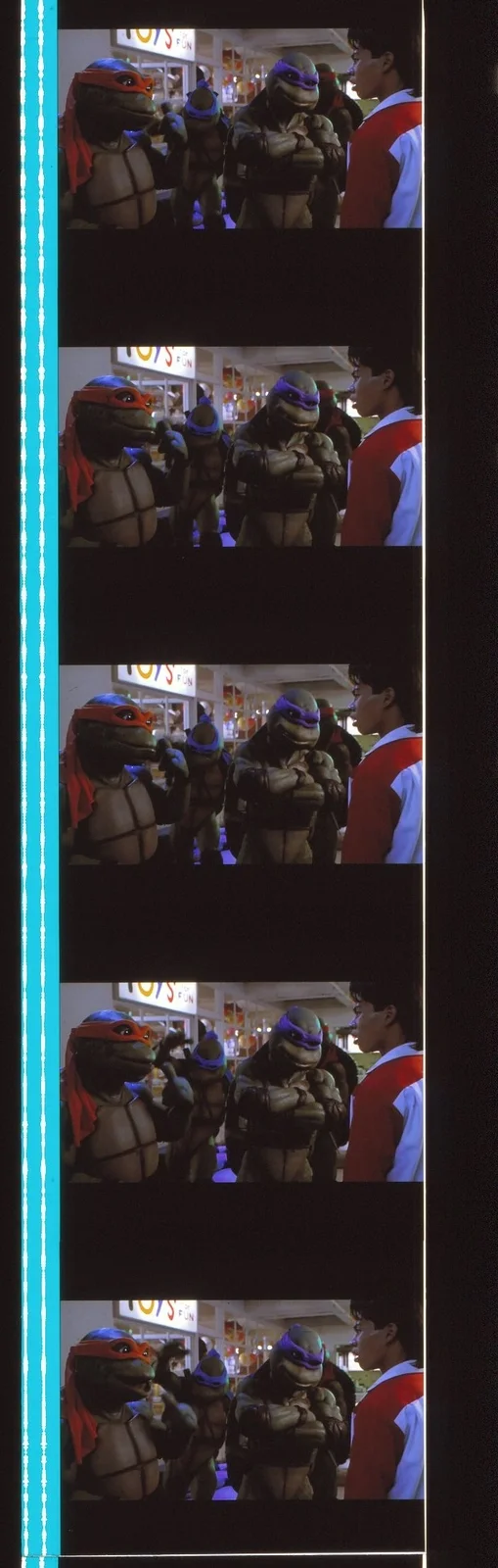 Teenage Mutant Ninja Turtles II Ooze 35mm Film Cell strip very Rare var_b, изображение 4