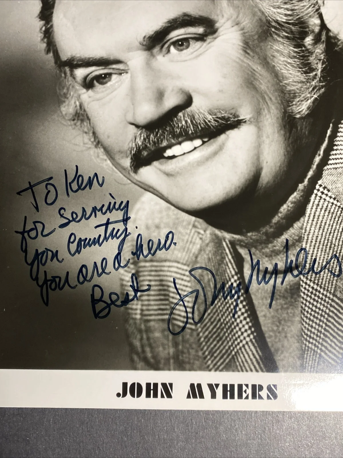 John Myhers: Hand Signed Celebrity Photograph 8 x 10 Inches / KSK, image 2