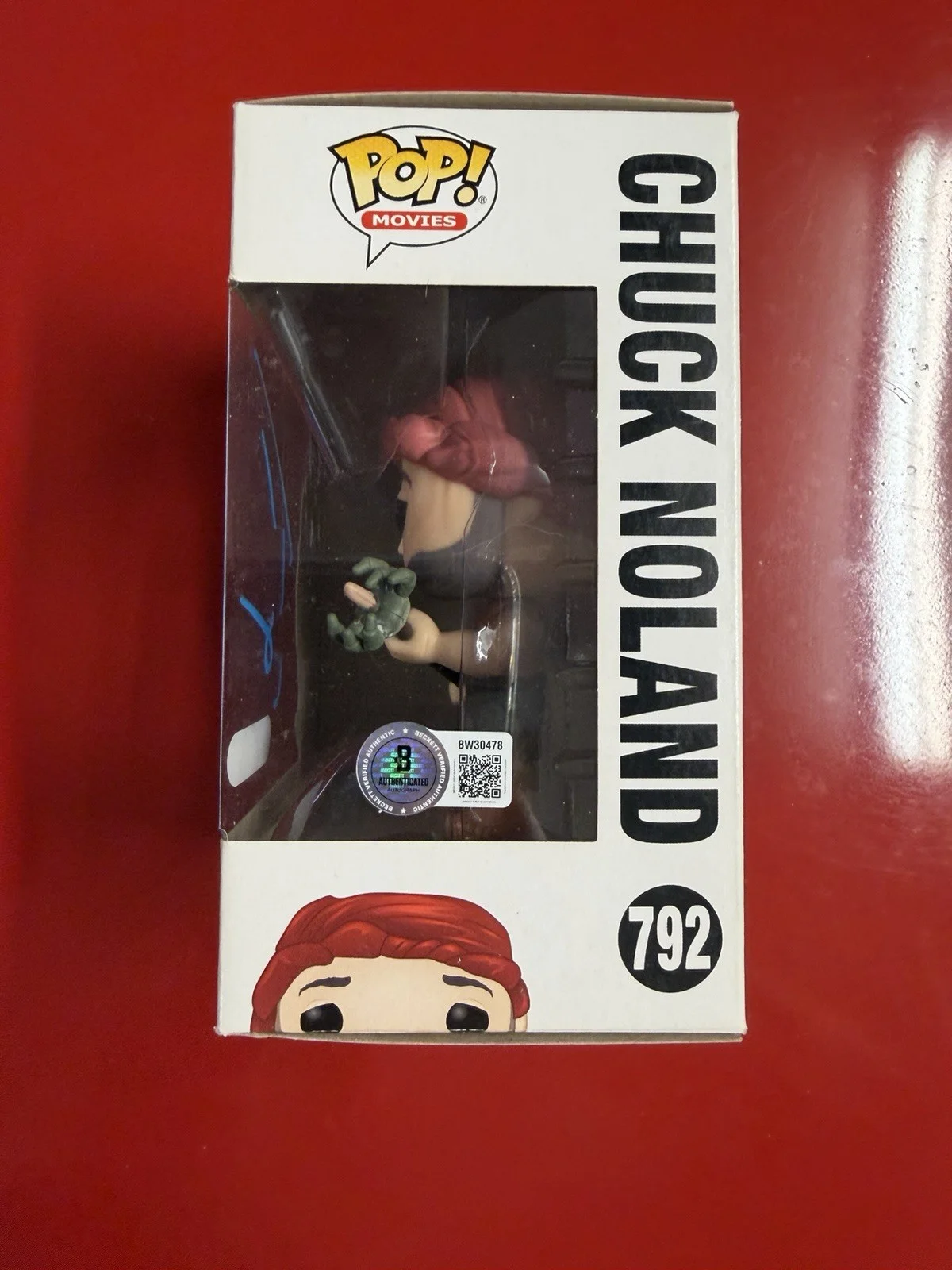 Tom Hanks — Tom Hanks Signed Funko Pop Chuck Noland 792 Cast Away Beckett COA, image 2