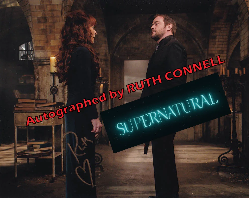 Ruth Connell — RUTH CONNELL autographed photo! Supernatural! Rowena! Crowley! Best price!