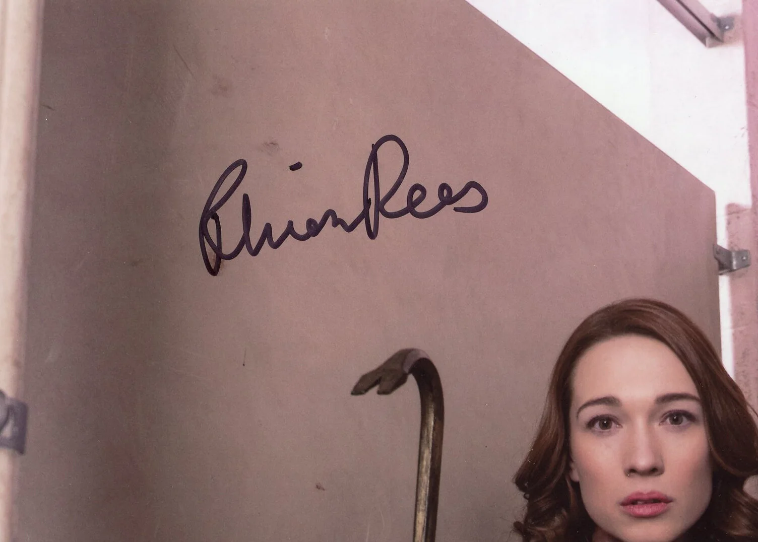 Rhian Reese — Rhian Rees Autographed/Signed 8x10 Halloween Photo-Crowbar in Hand, image 2