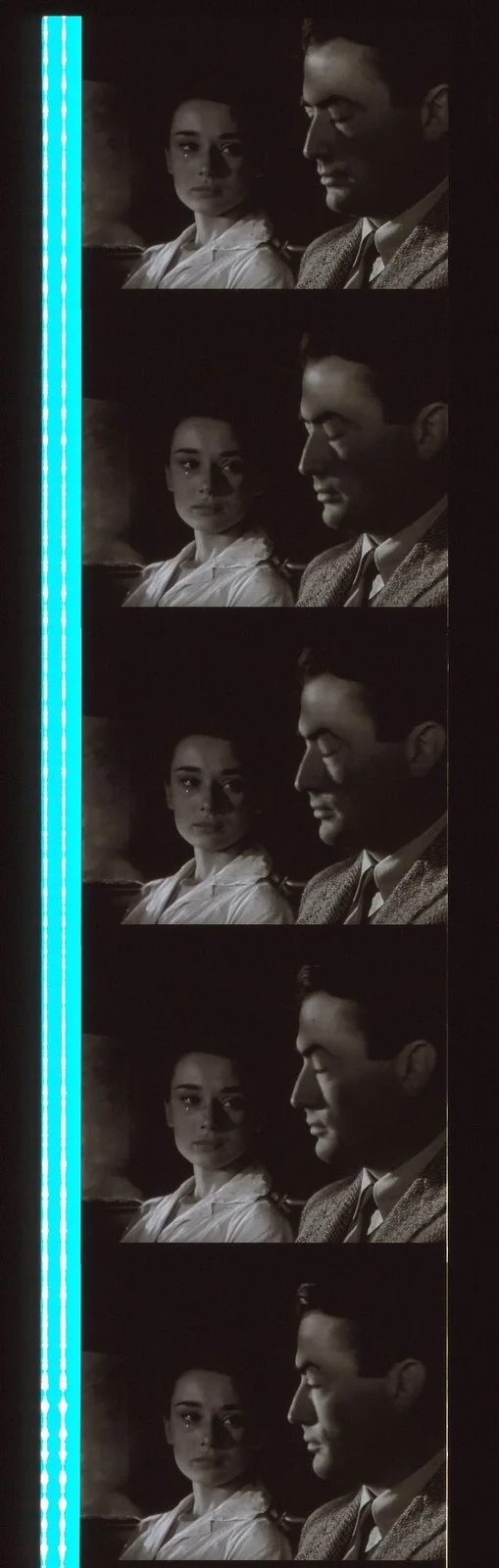 Roman Holiday Audrey Hepburn 35mm Film Cell strip very Rare var_b, image 3