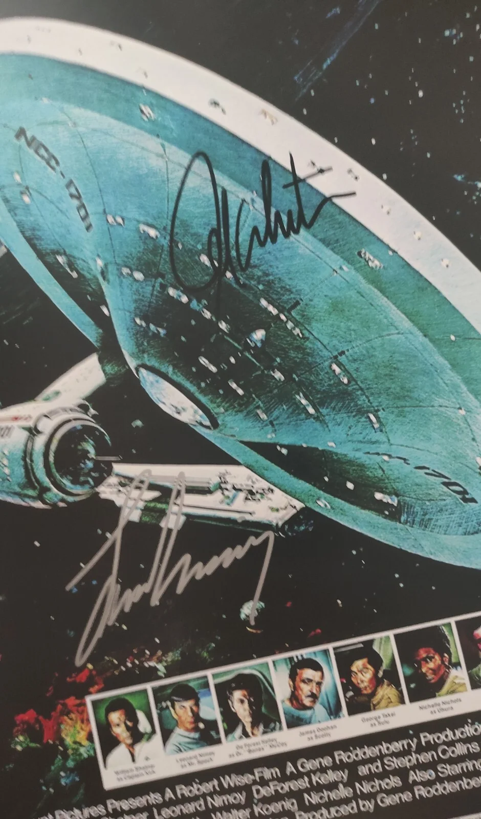 Leonard Nimoy, William Shatner — Autograph Leonard Nimoy , William Shatner Signed 11x17 Poster ( Star Trek ), image 2
