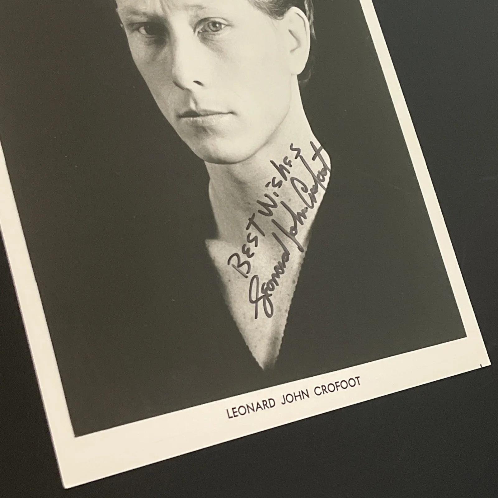 LEONARD JOHN CROFOOT: Hand Signed Celebrity Photo 8 x 10 Inches / KSK, изображение 4