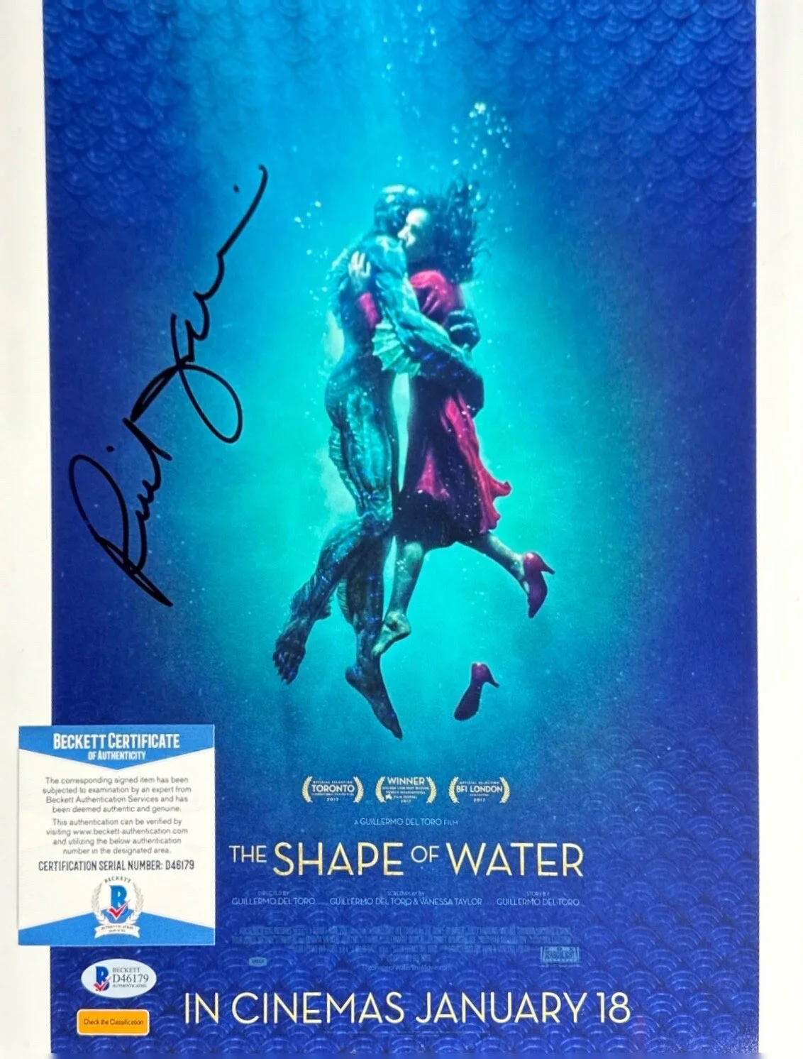 Richard Jenkins — Richard Jenkins Signed 11x14 The Shape Of Water Photo BAS D46179, изображение 2