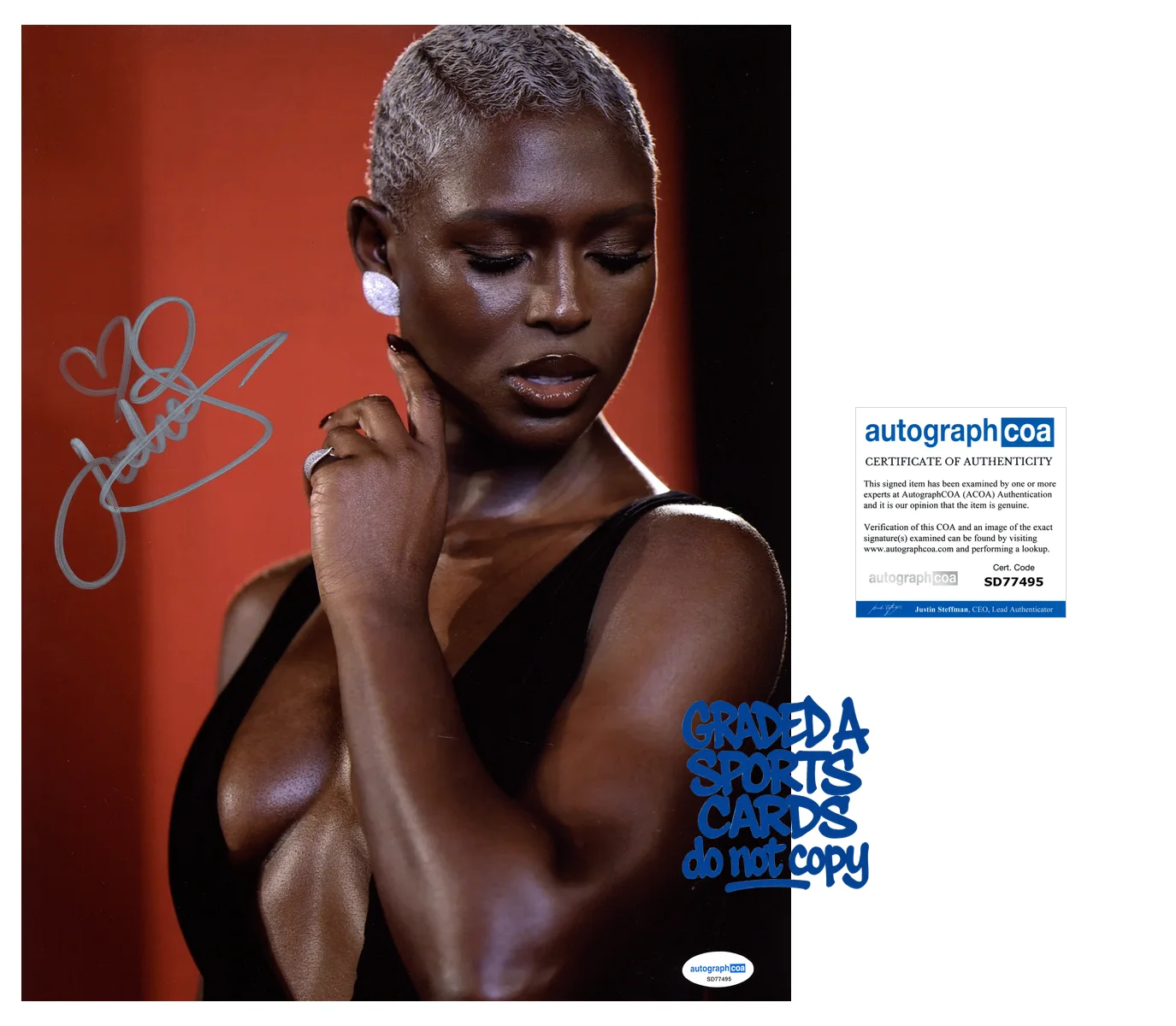 Jodie Turner-Smith — Jodie Turner-Smith signed 11x14 Photo ACOA Autograph COA SD77495, image 3