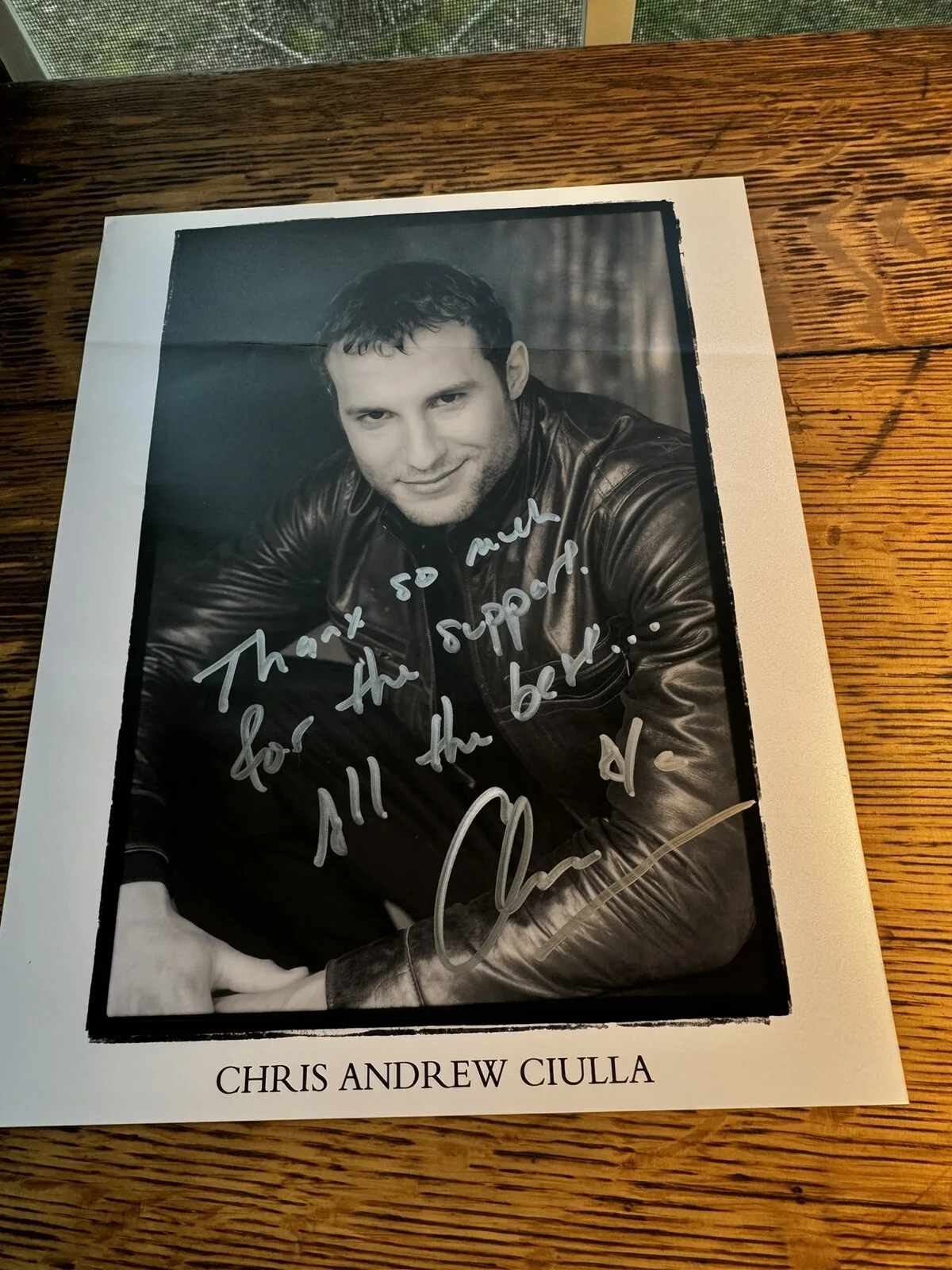 Chris Andrew Ciulla - Autographed 10x8 Photo - Actor - The Peddle Pusher, изображение 2