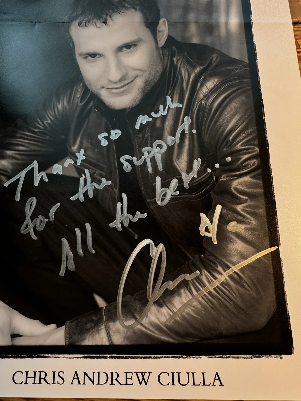Chris Andrew Ciulla - Autographed 10x8 Photo - Actor - The Peddle Pusher, изображение 3