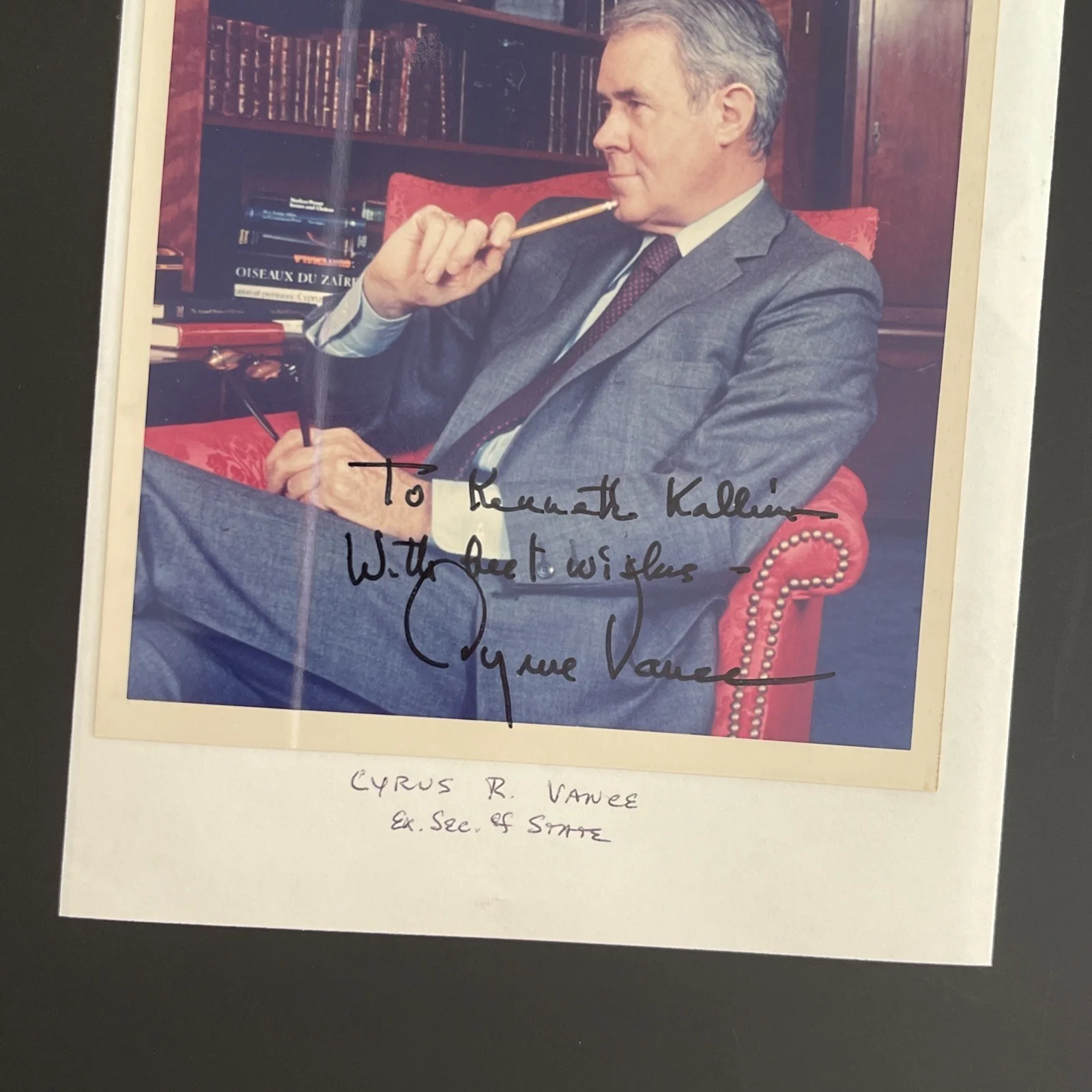 Secretary Of State Cyrus R. Vance: Hand Signed Political Photo 5x7“ / KSK, изображение 4