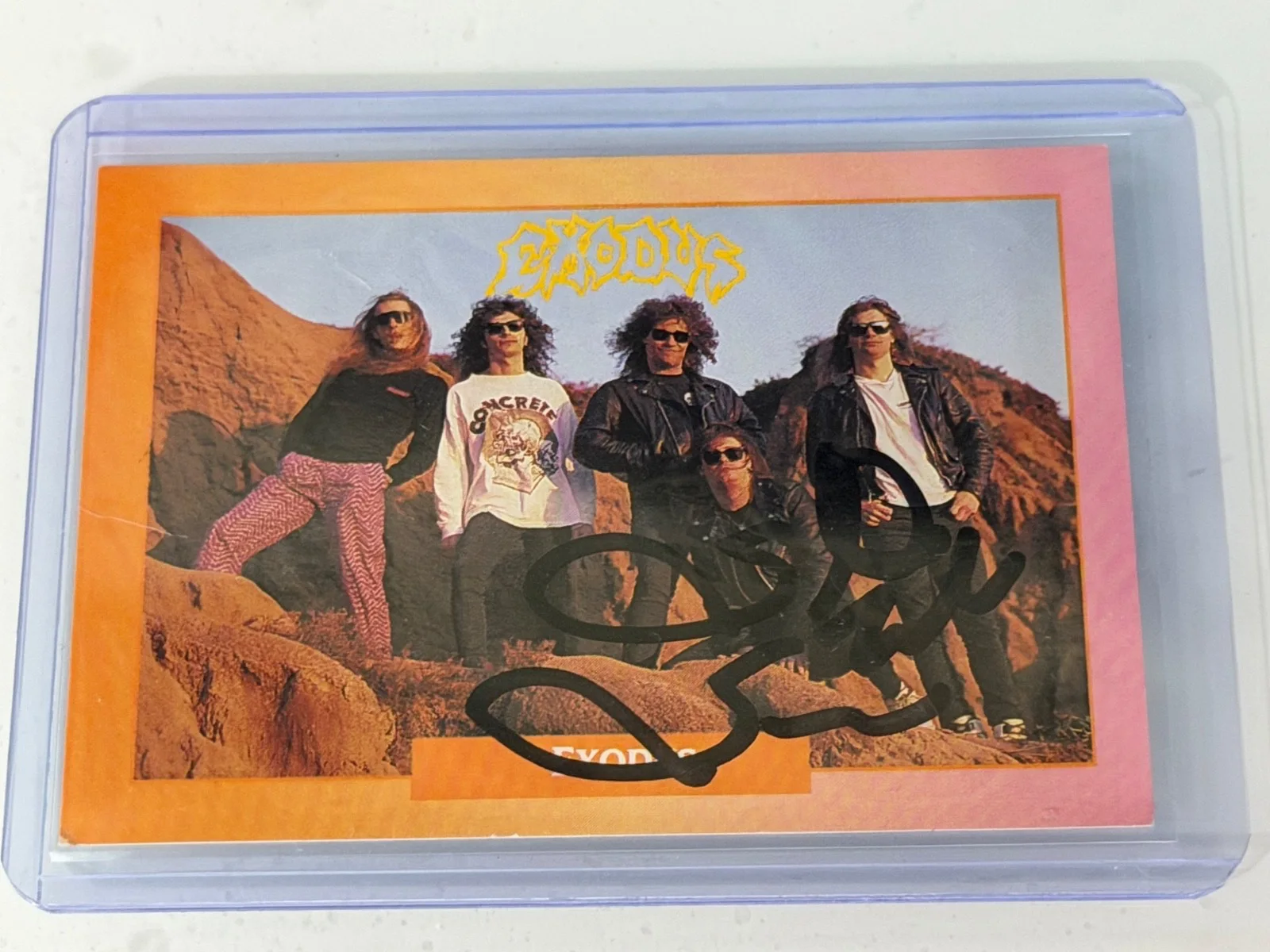 STEVE ZETRO SOUZA of EXODUS SIGNED 1991 BROCKUM ROCK CARD #287, изображение 3