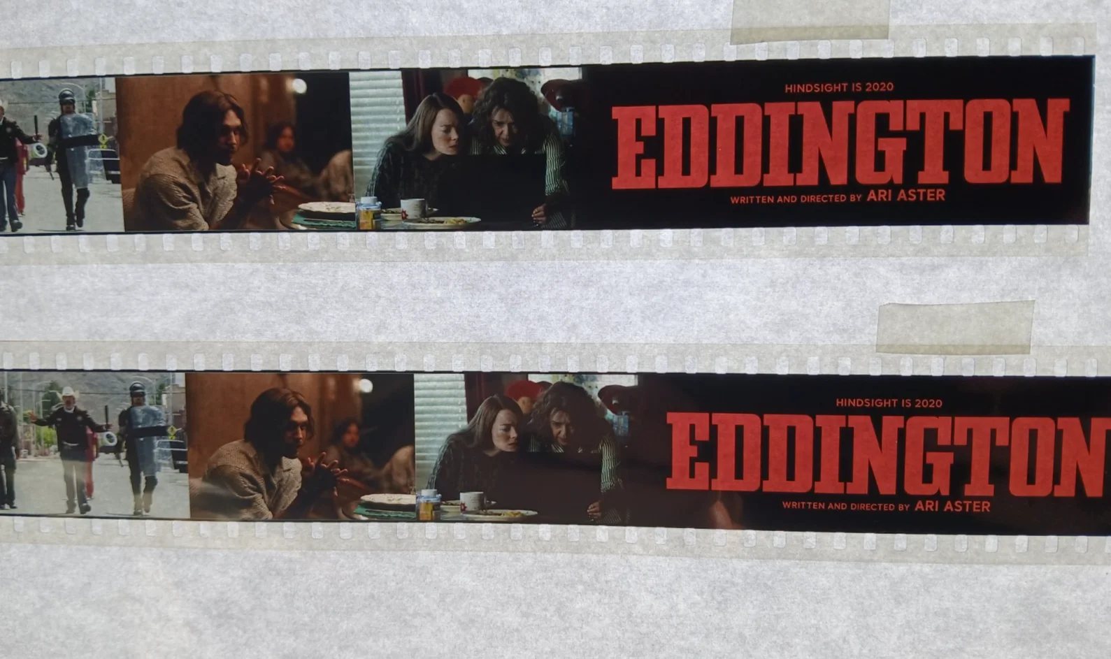 Eddington Movie Film Promo 35 mm Film Strip x 2, image 4