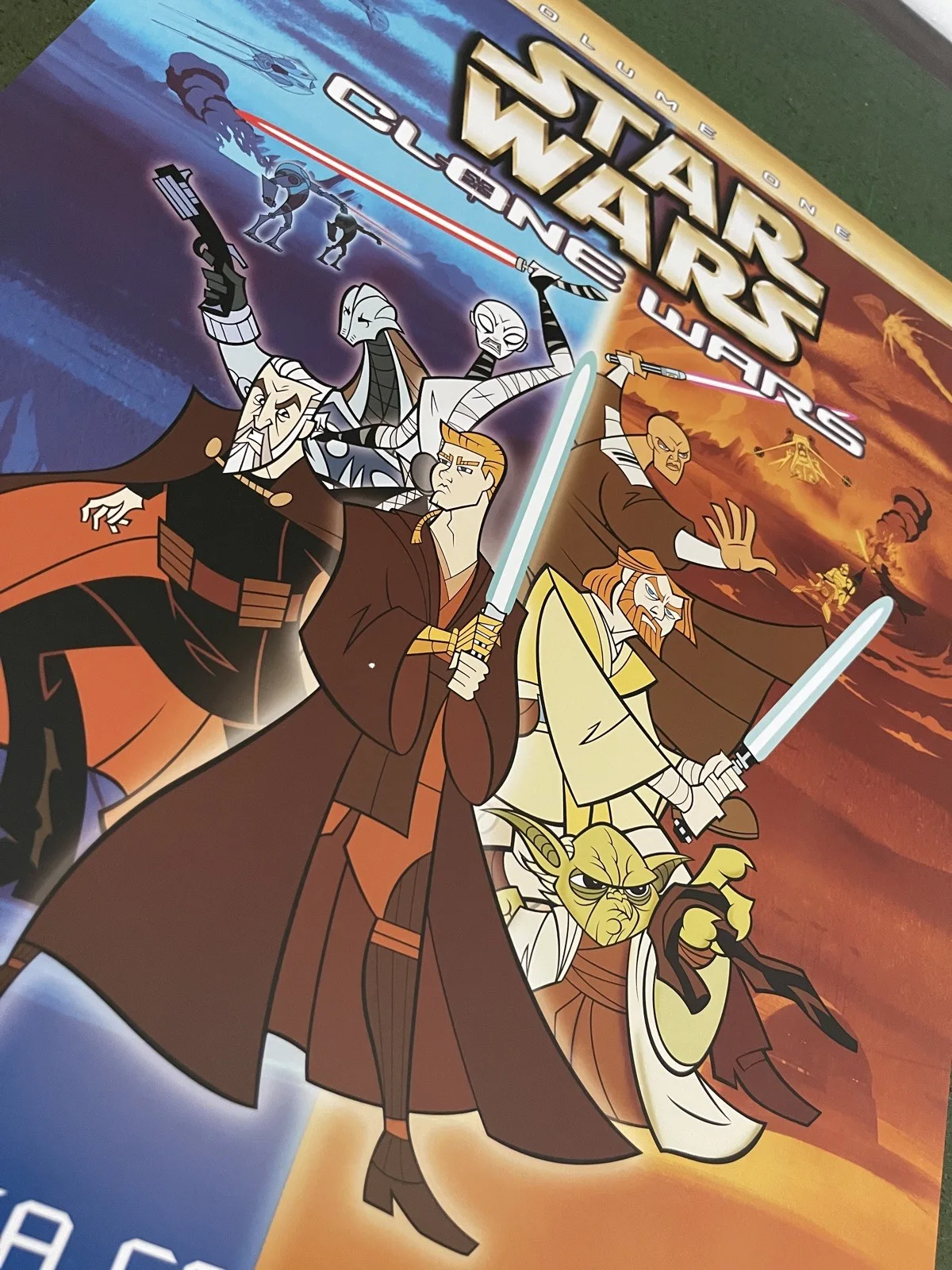 Original Star Wars, Clone Wars (2004) Video Shop Movie Promo Poster - A2 - RARE, изображение 2