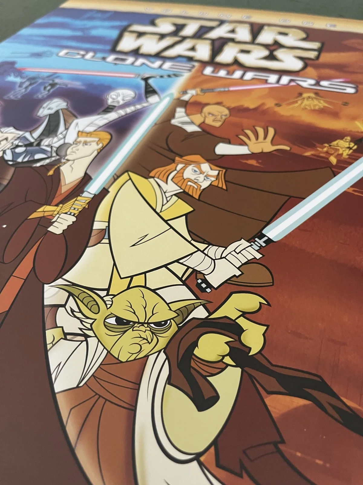 Original Star Wars, Clone Wars (2004) Video Shop Movie Promo Poster - A2 - RARE, изображение 3