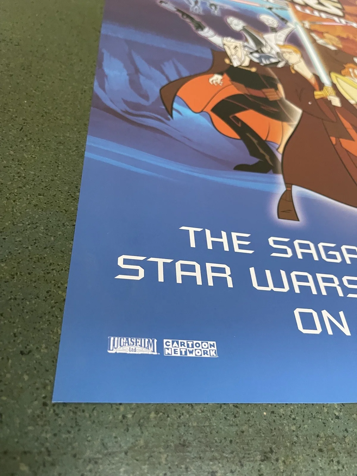 Original Star Wars, Clone Wars (2004) Video Shop Movie Promo Poster - A2 - RARE, изображение 4