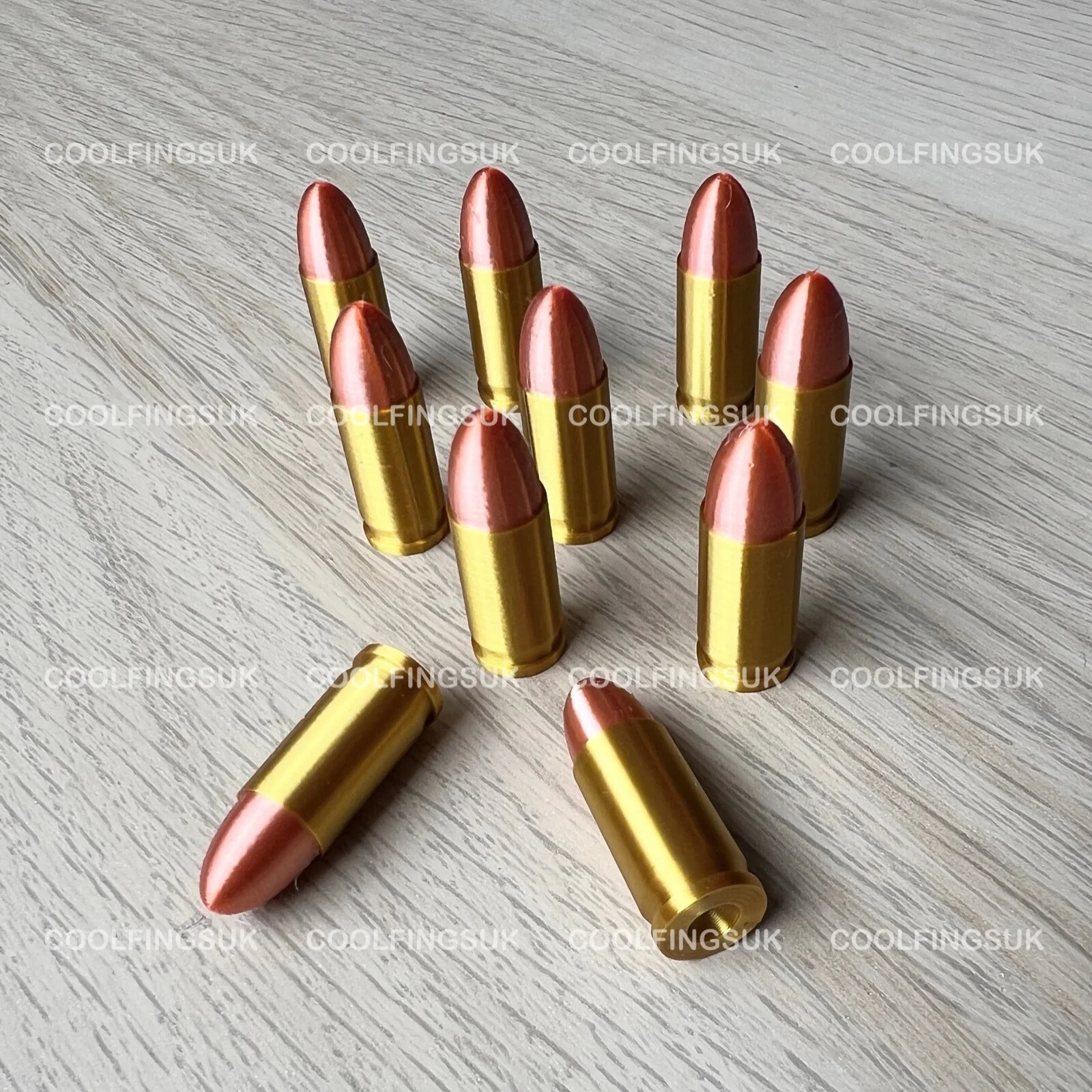 3D Printed Replica lifesize 9mm Bullets For Cosplay Fancydress Or Movie Prop, image 2