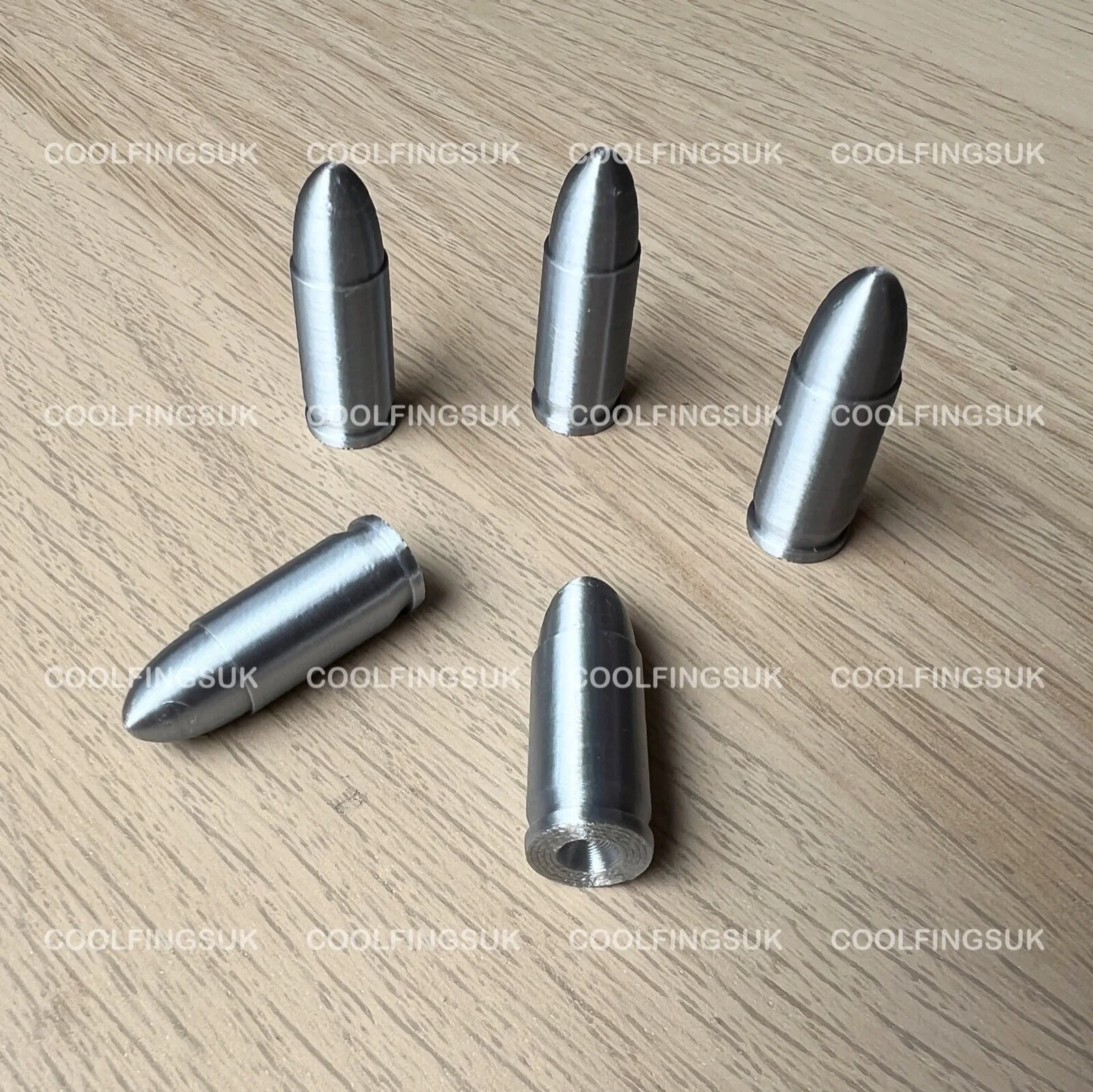 3D Printed Replica lifesize 9mm Bullets For Cosplay Fancydress Or Movie Prop, image 3