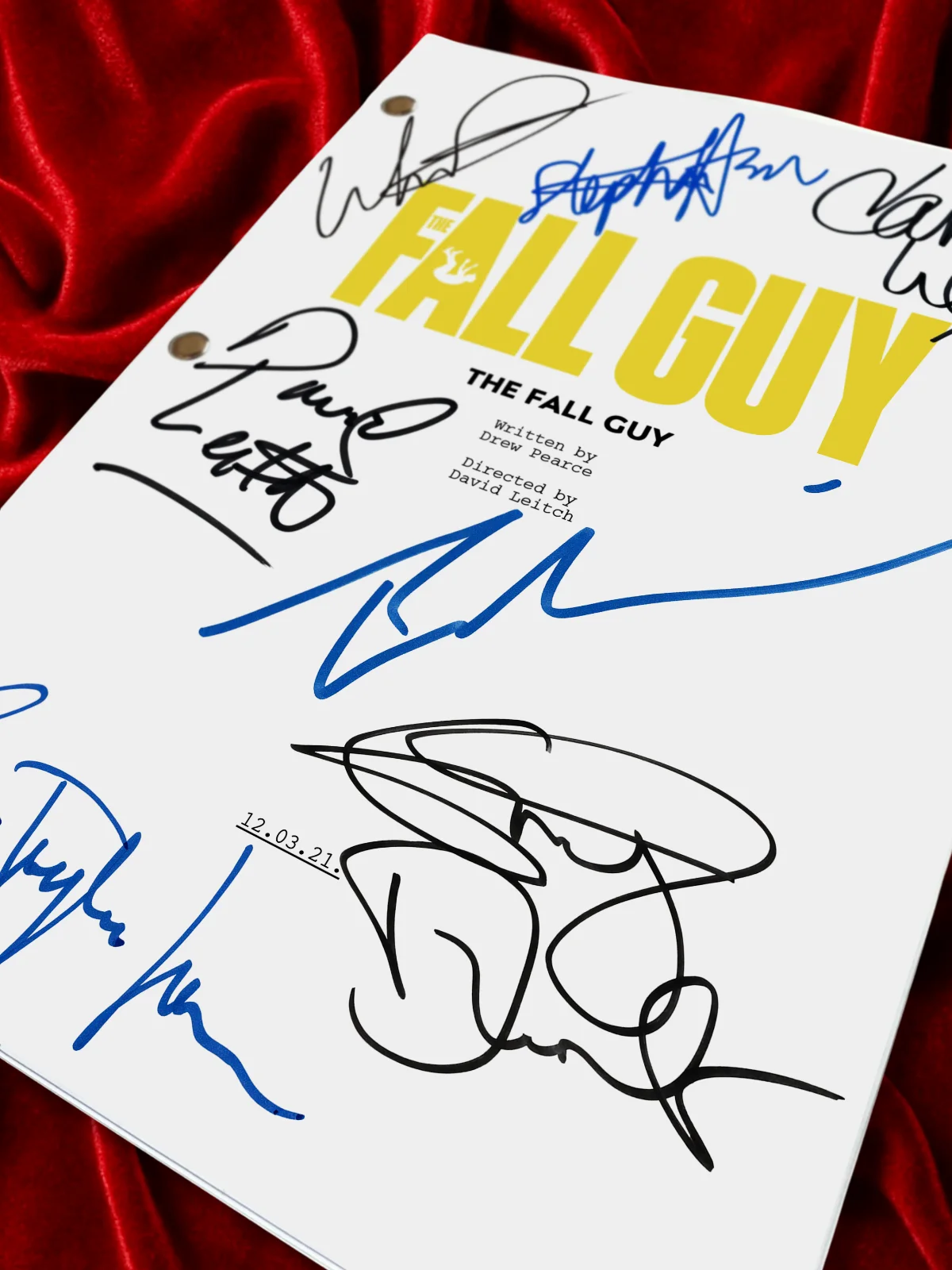 The Fall Guy Signed Movie Script, Full Autographed Screenplay, Reproduction, изображение 4