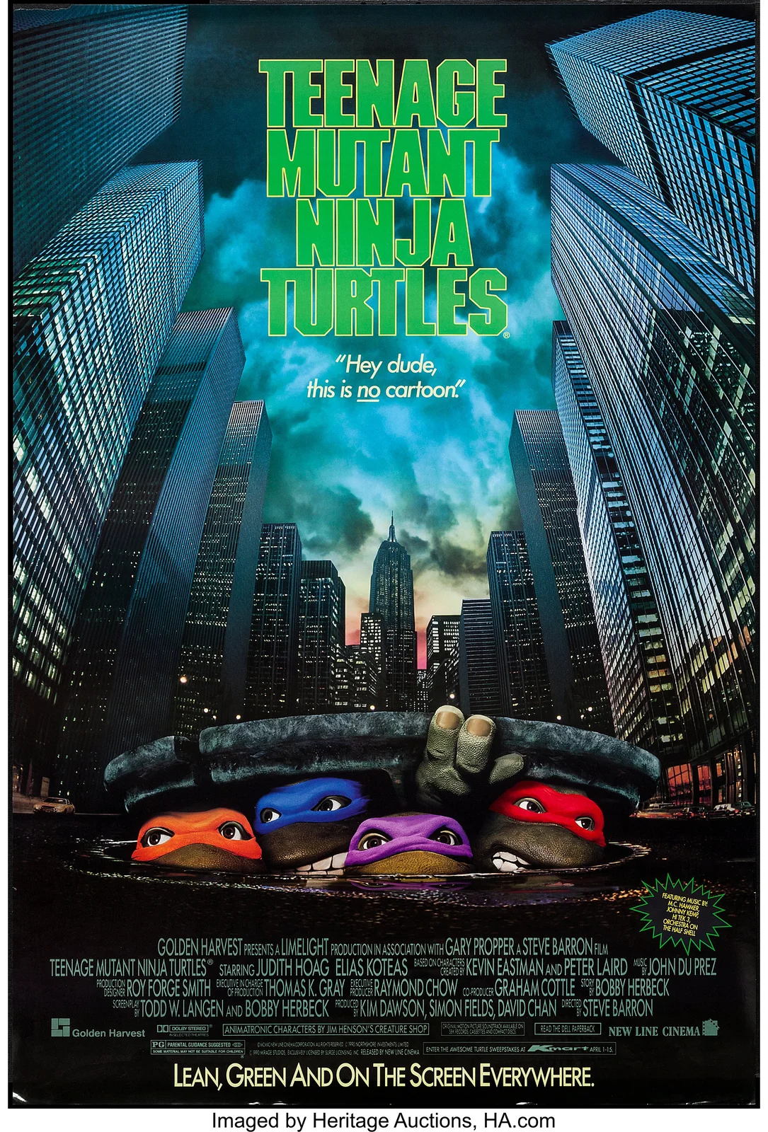 Teenage Mutant Ninja Turtles 1990 35mm Film Cell strip very Rare var_e, изображение 2