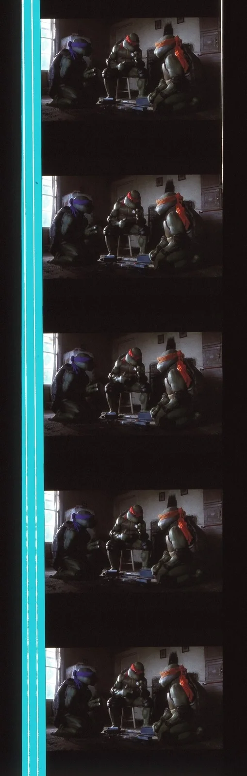 Teenage Mutant Ninja Turtles 1990 35mm Film Cell strip very Rare var_e, изображение 5