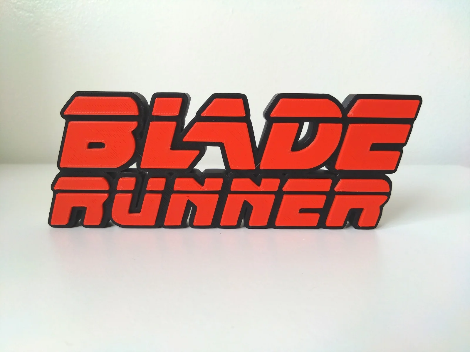 Blade Runner Logo Sign – Black & Red – 3D Printed Film Memorabilia, image 2