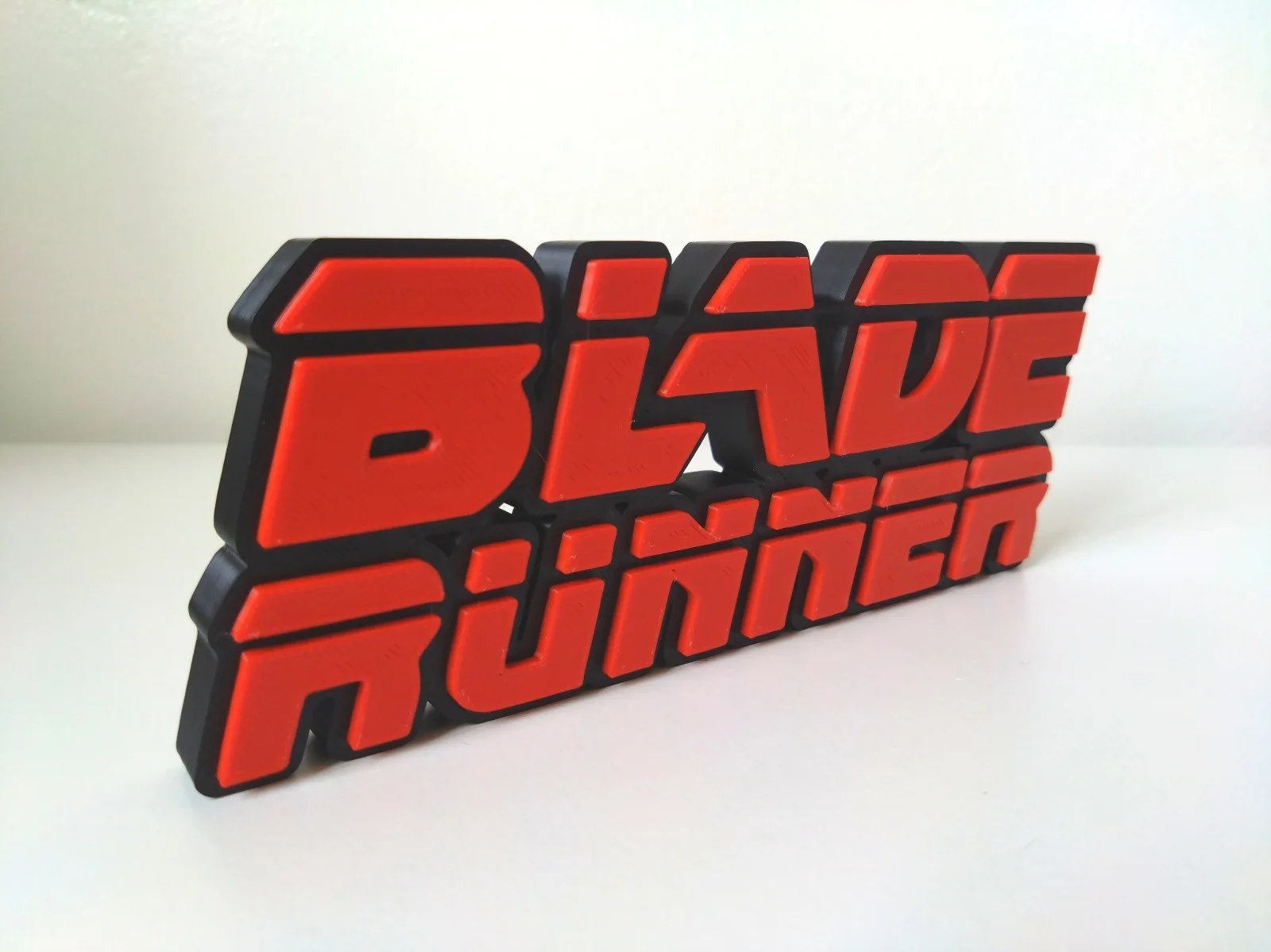 Blade Runner Logo Sign – Black & Red – 3D Printed Film Memorabilia, image 4