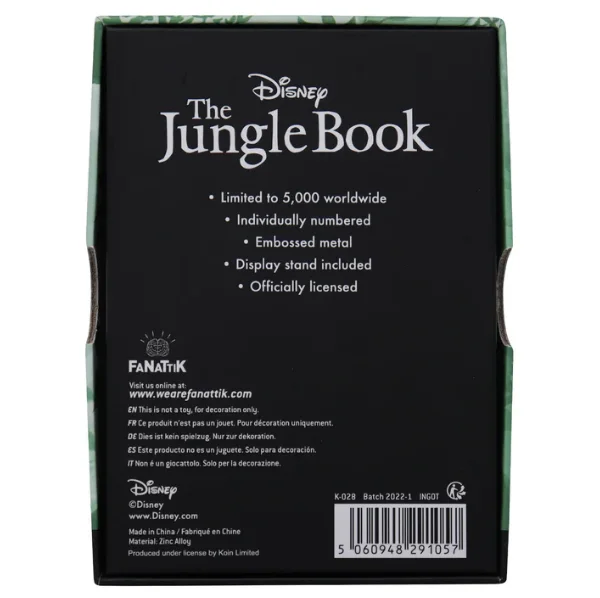 Disney Limited Edition The Jungle Book FaNaTtiK Ingot, image 2