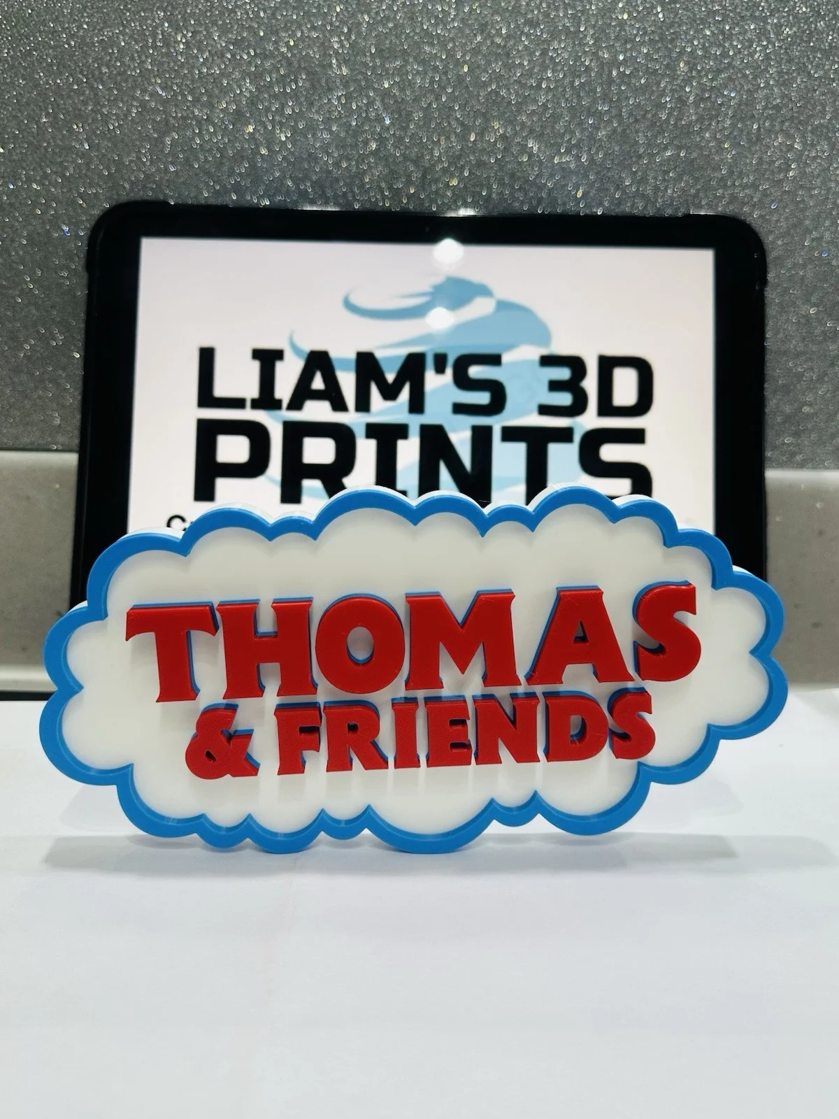 Decorative Thomas The Tank Engine and Friends Tv logo Sign Display Self Standing, image 2