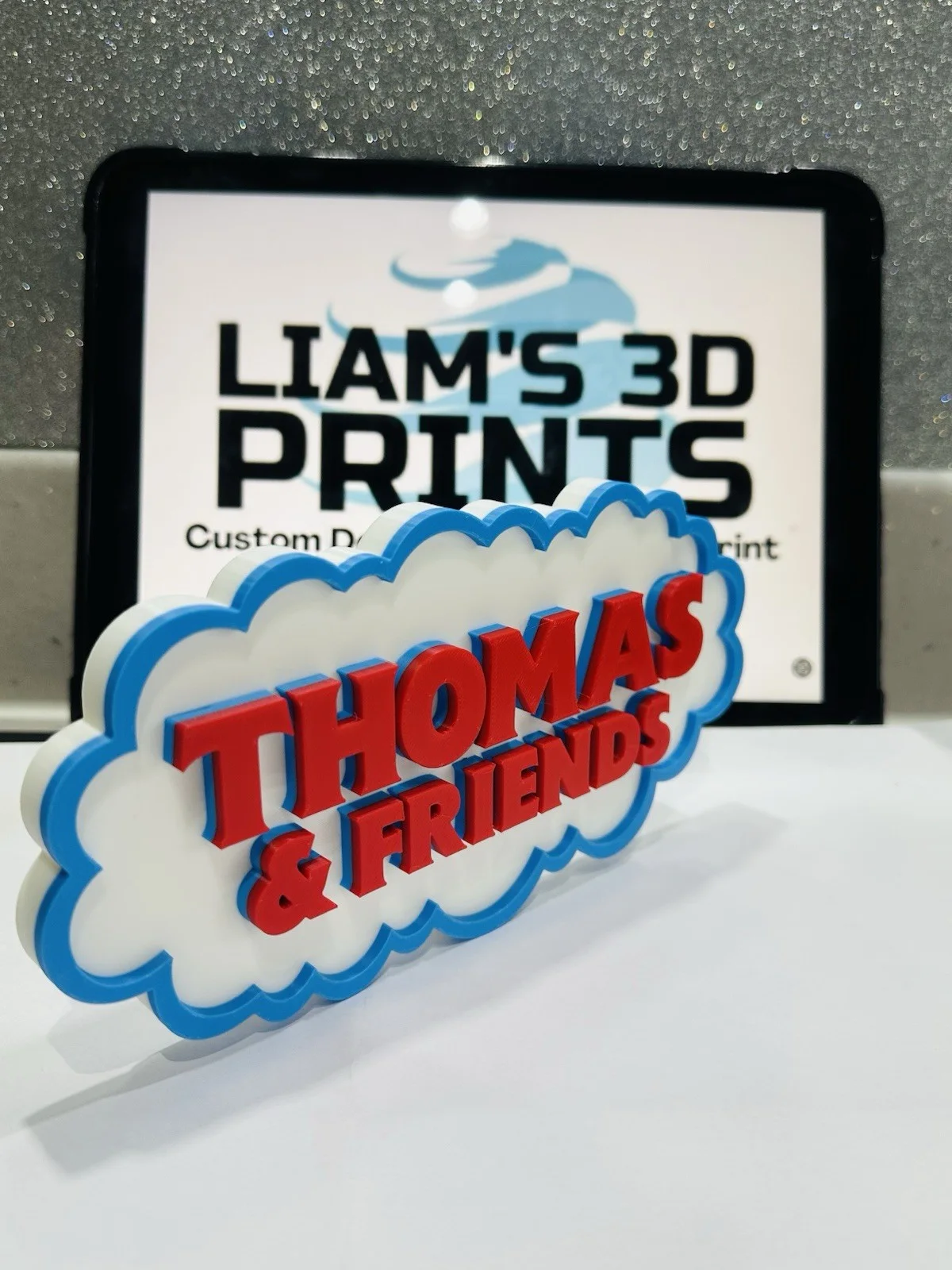 Decorative Thomas The Tank Engine and Friends Tv logo Sign Display Self Standing, image 3