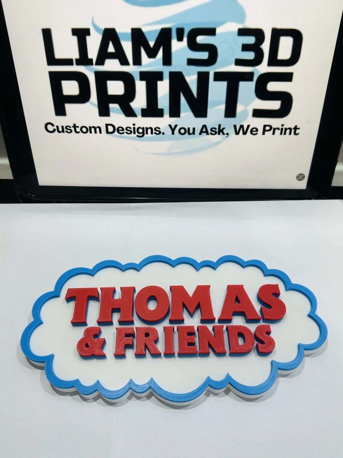 Decorative Thomas The Tank Engine and Friends Tv logo Sign Display Self Standing, image 4