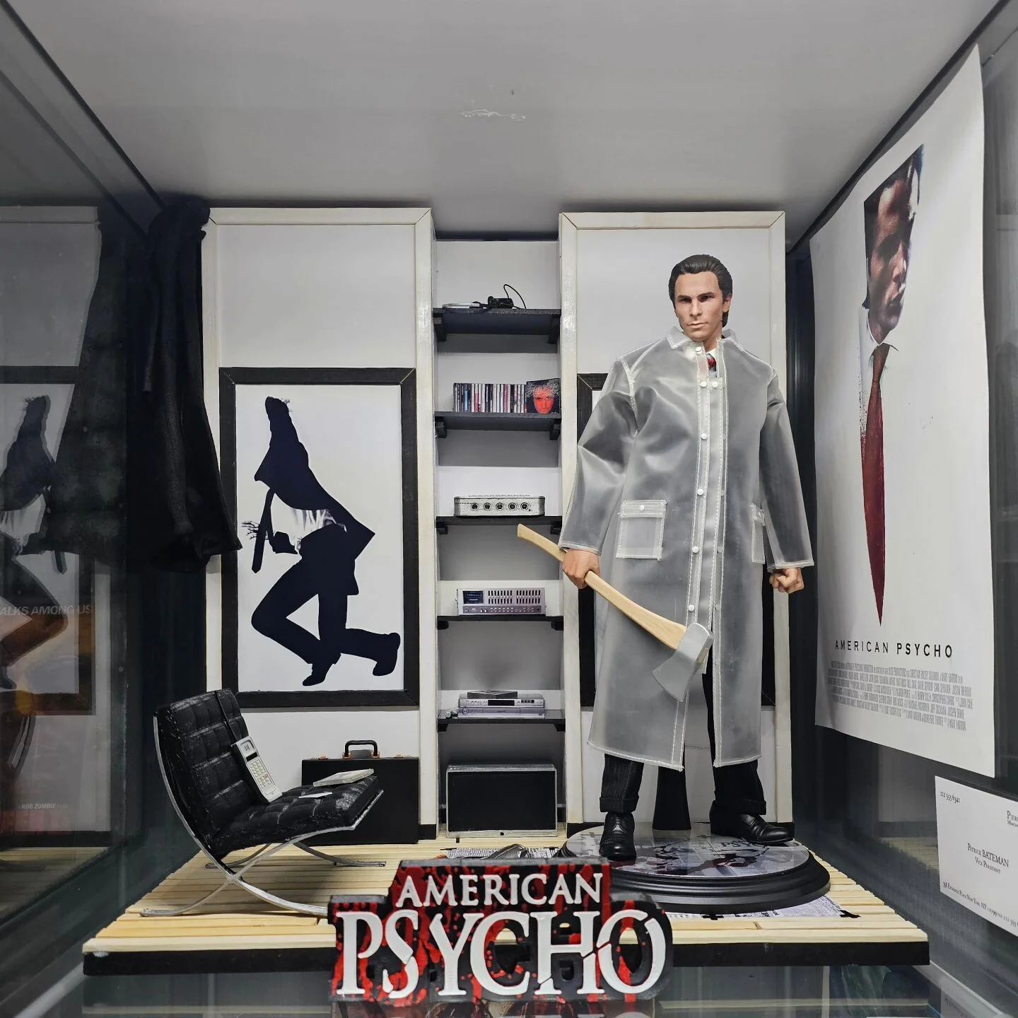 AMERICAN PSYCHO display with collectibles BALE Beena Studio, image 4
