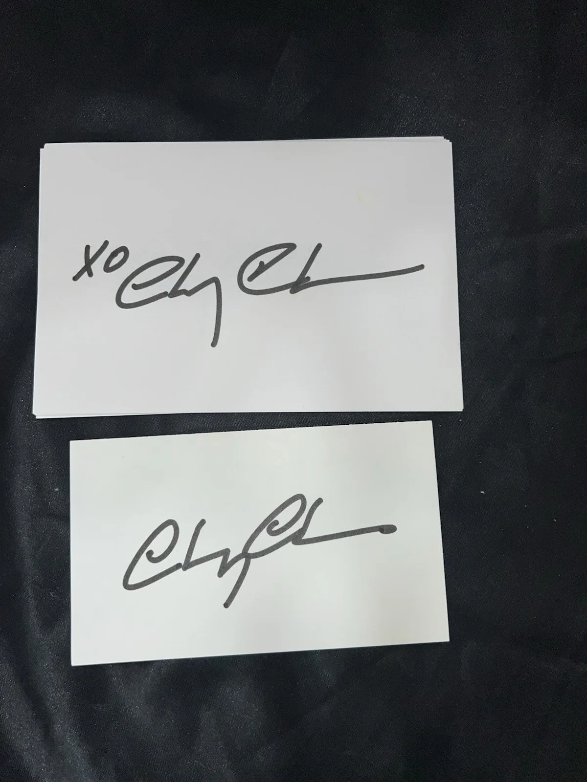 CHEVY CHASE — CHEVY CHASE SIGNED 4x6 LARGE INDEX CARD AUTOGRAPH, image 2