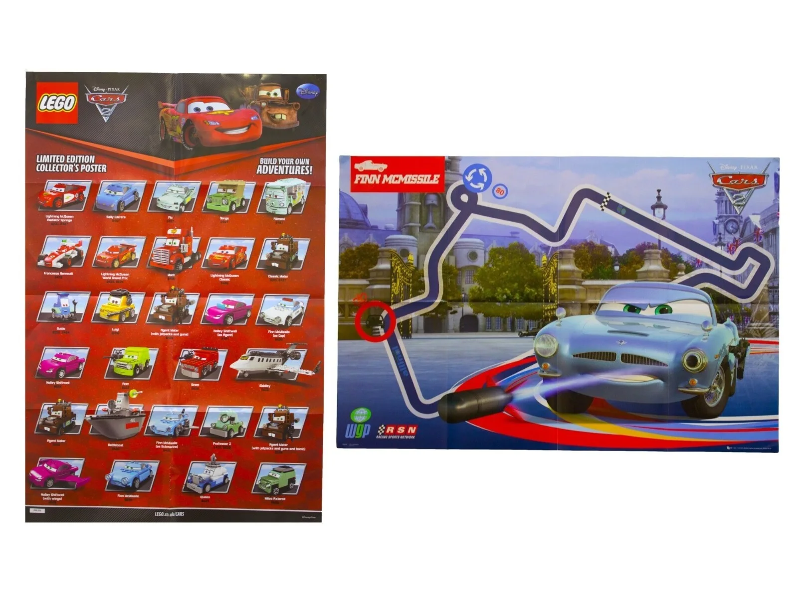 Disney Cars 2 Movie Poster Pixar Lego PRE354 or PRE355, изображение 2