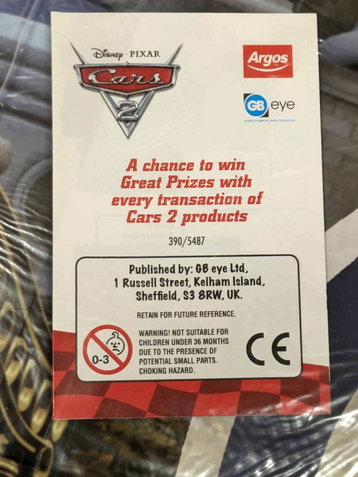 Disney Cars 2 Movie Poster Pixar Lego PRE354 or PRE355, изображение 3