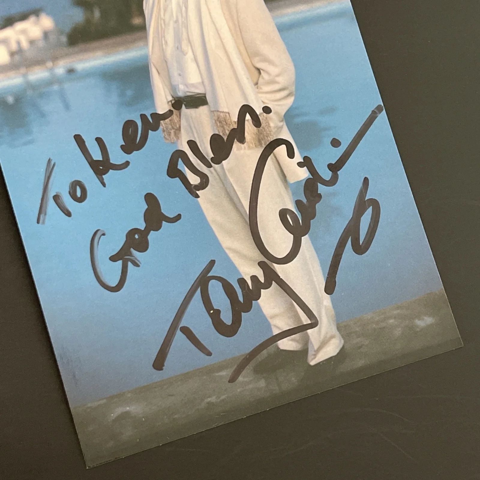 TONY CHRISTIE: Hand Signed Celebrity Photo 4 x 6” / KSK, image 4