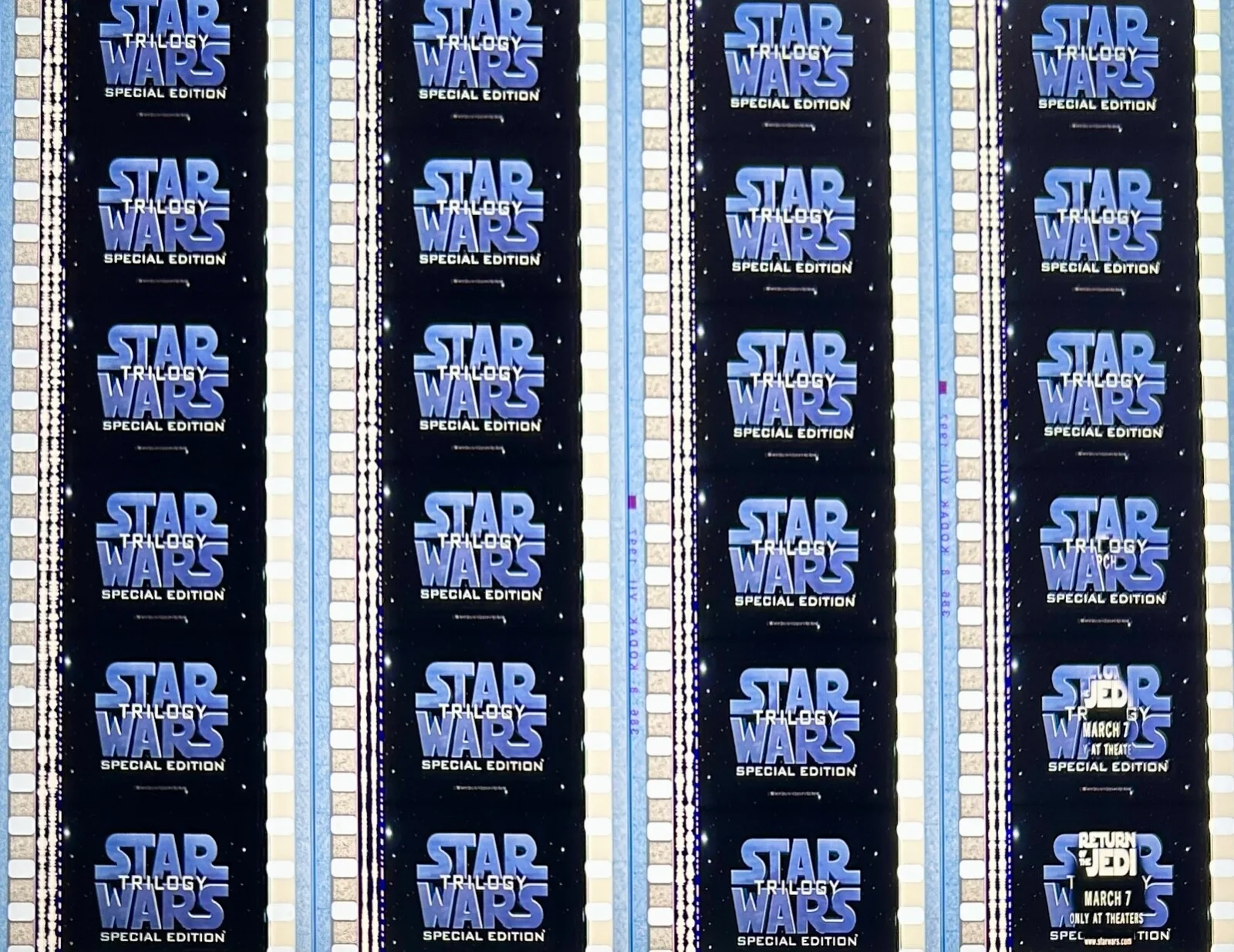 Star Wars: Episode VI - Return Of The Jedi 1983 Rare Unmounted 35mm Film Cells, изображение 5