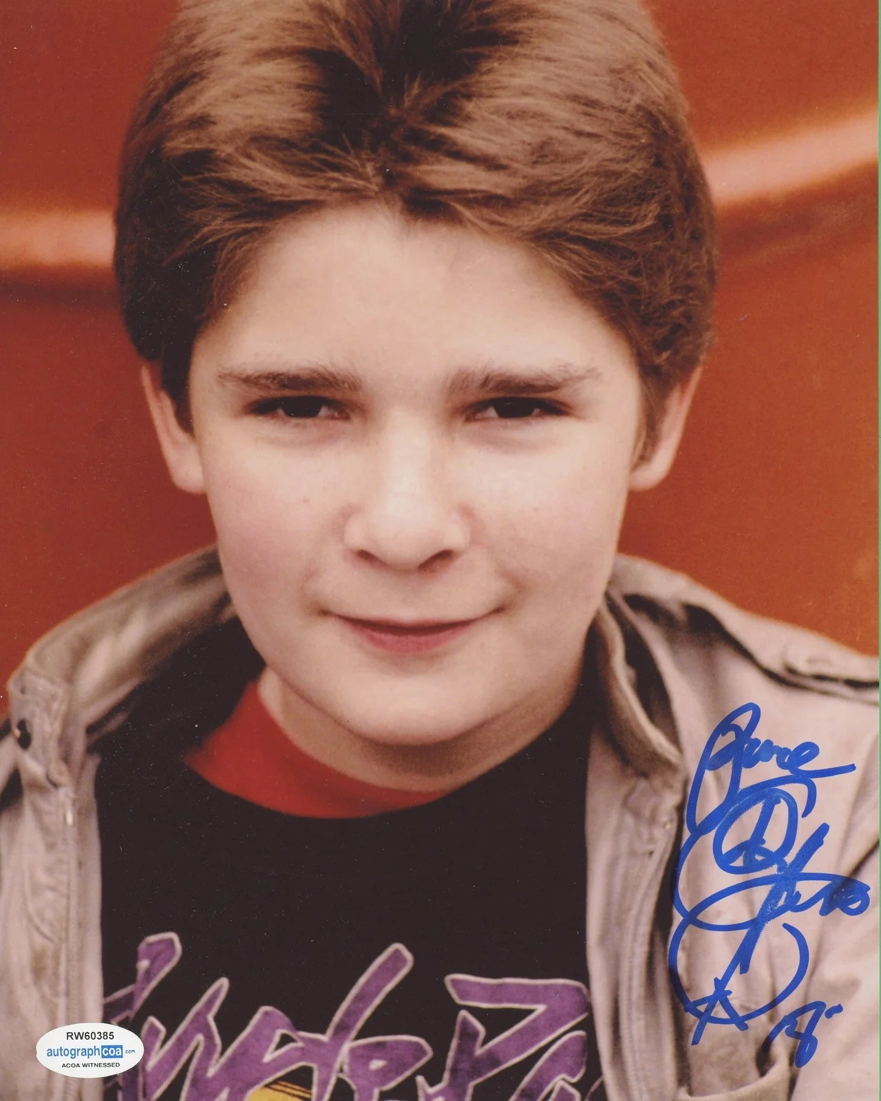 Corey Feldman — Corey Feldman "The Goonies" AUTOGRAPH Signed 'Mouth' 8x10 Photo ACOA Witness ITP, image 2
