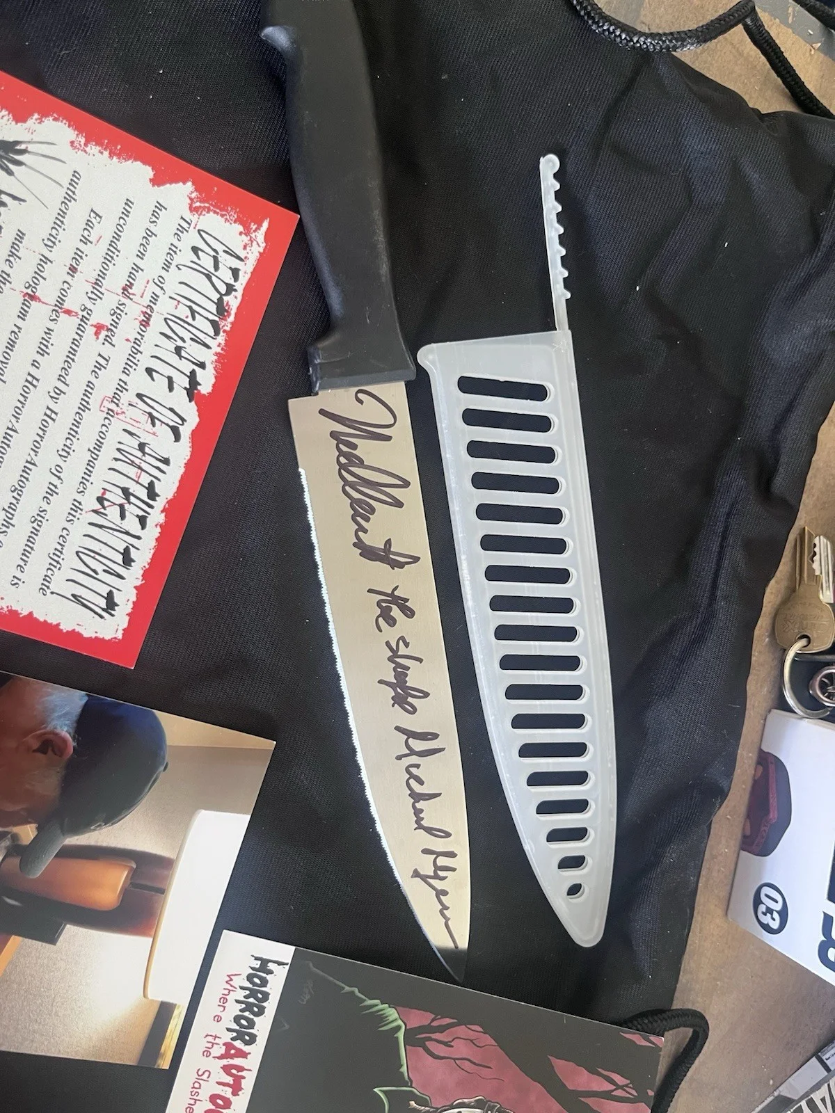 Nick Castle — Halloween 1978 Nick Castle Autograph Kitchen Knife Michael Myers, image 2