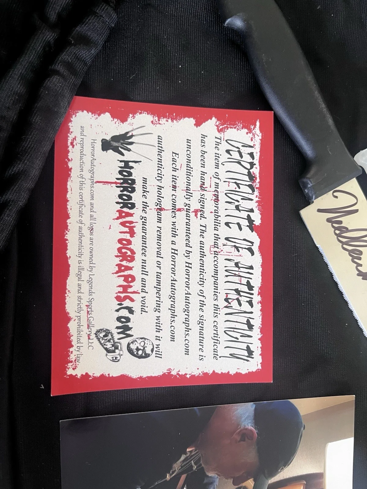 Nick Castle — Halloween 1978 Nick Castle Autograph Kitchen Knife Michael Myers, image 3