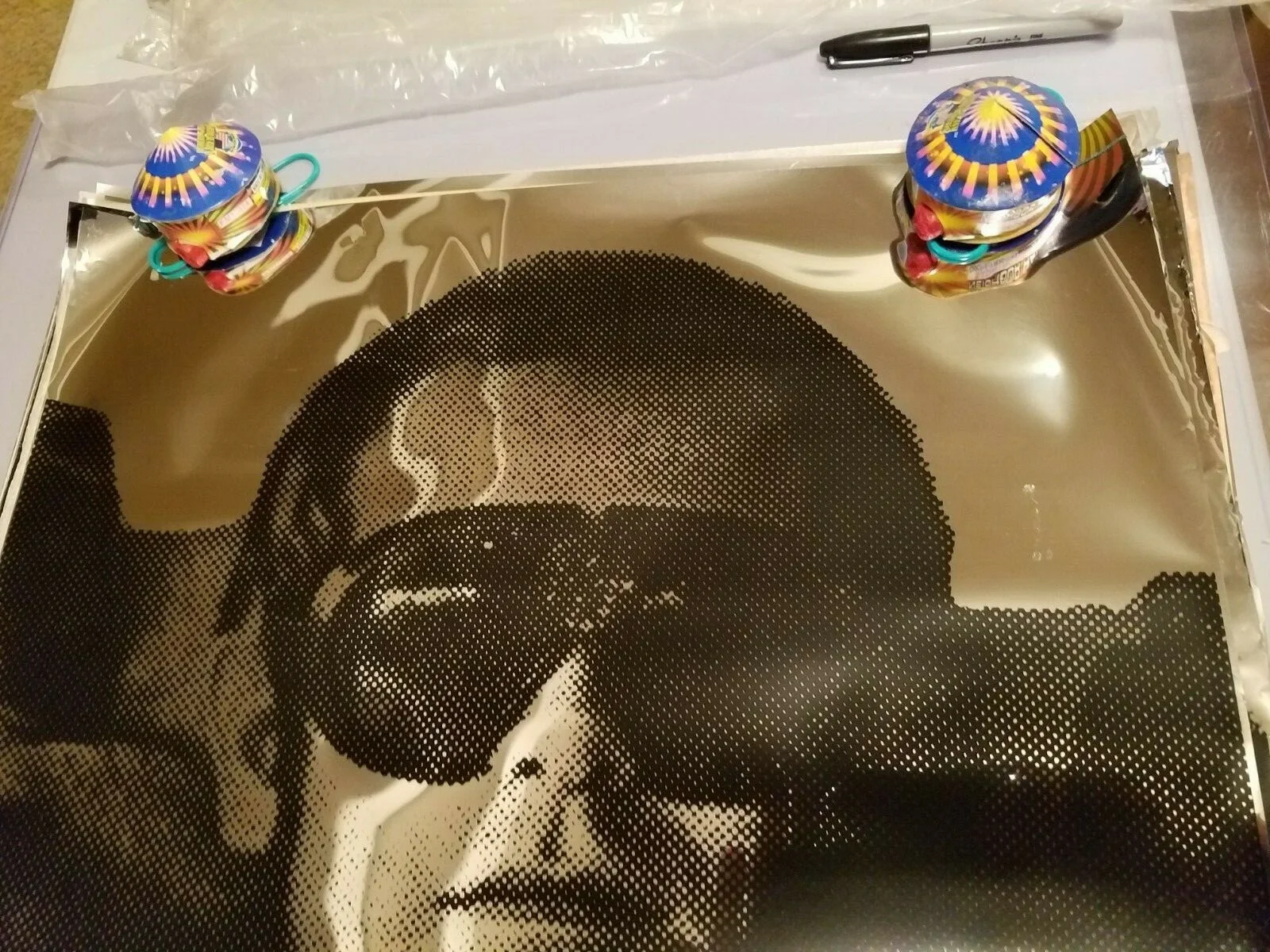 ELTON JOHN PINBALL WIZARD VINTAGE 1975 ROCK n ROLL MYLAR FOIL POSTER -NICE!, изображение 2